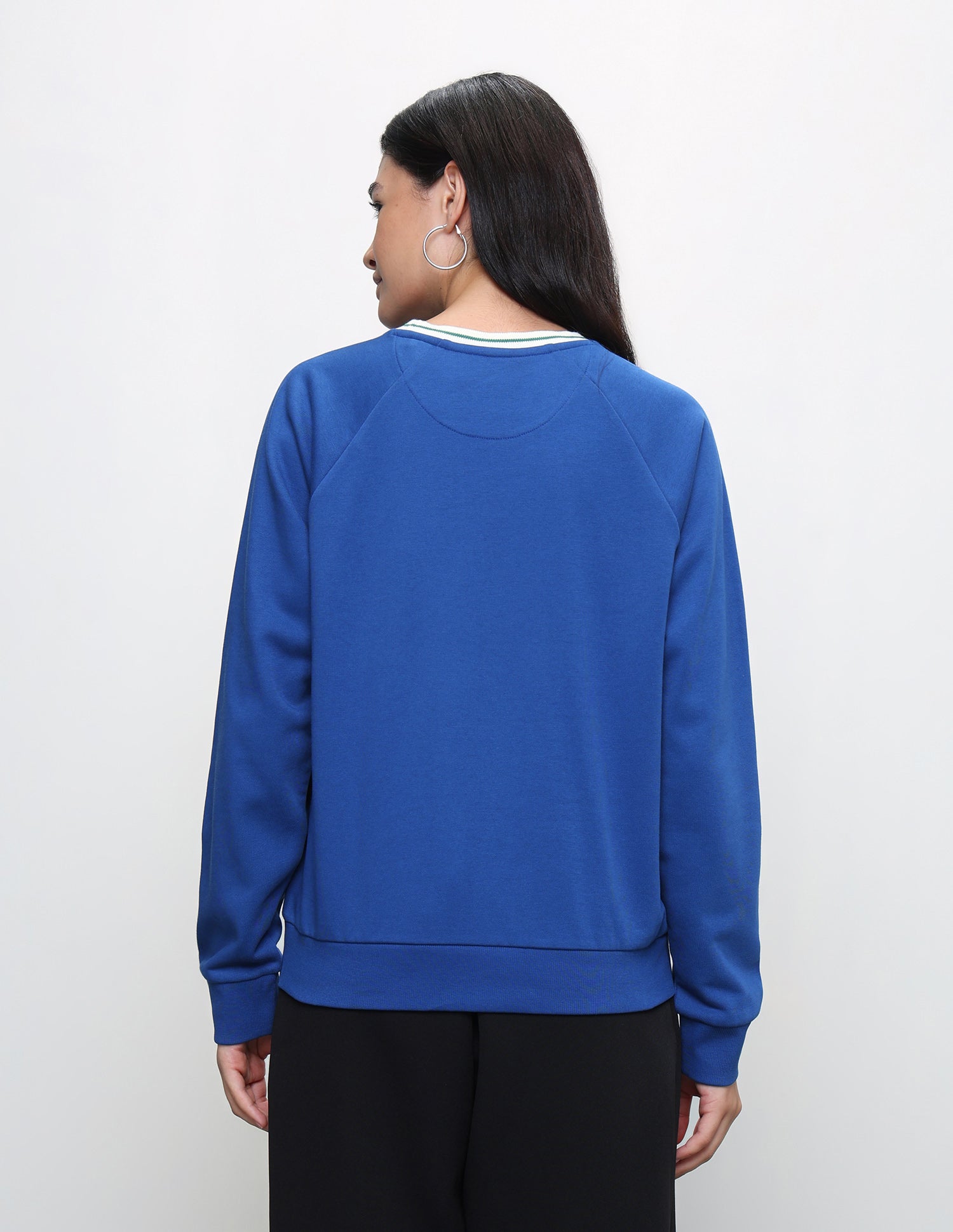 Brand Printed Regular Fit Sweatshirt Blue - U.S. Polo Assn. India | Large