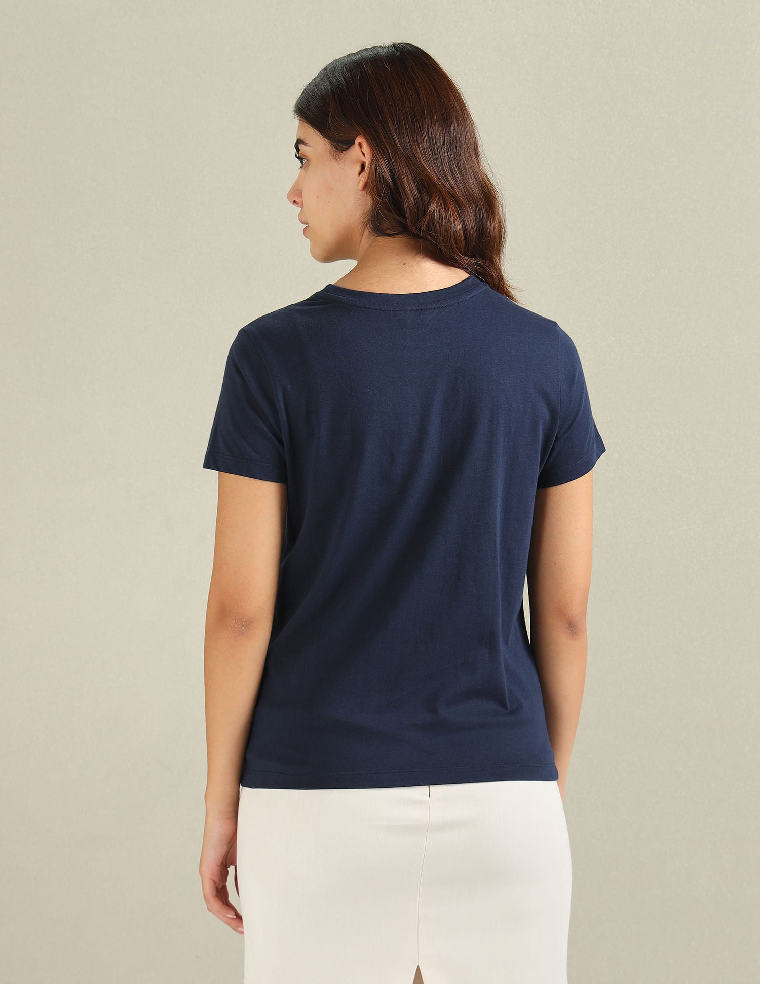 Pure Cotton Printed T-Shirt Navy - U.S. POLO ASSN. | Large