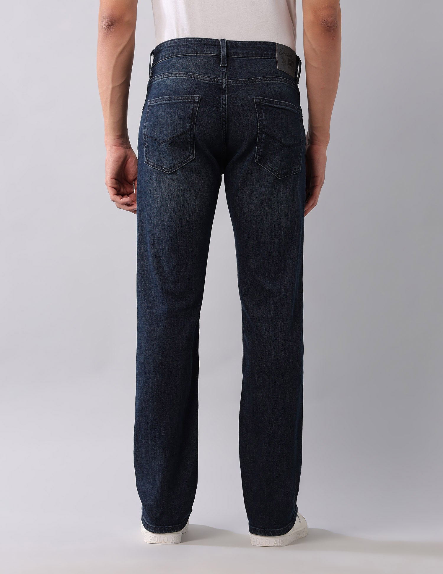 Harold Slim Straight Fit Blue Jeans Dark Wash - U.S. POLO ASSN. | Large