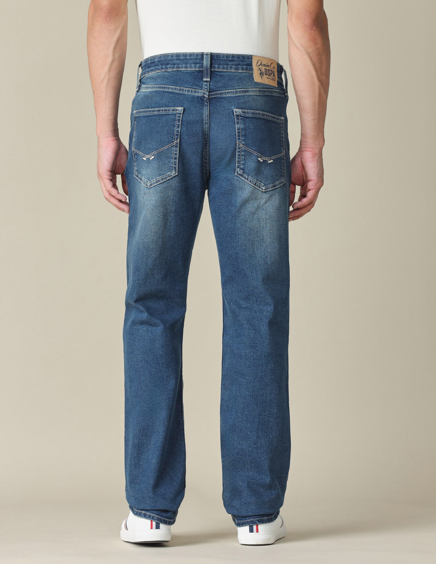 Harold Slim Straight Fit Blue Jeans Indigo - U.S. POLO ASSN. | Large