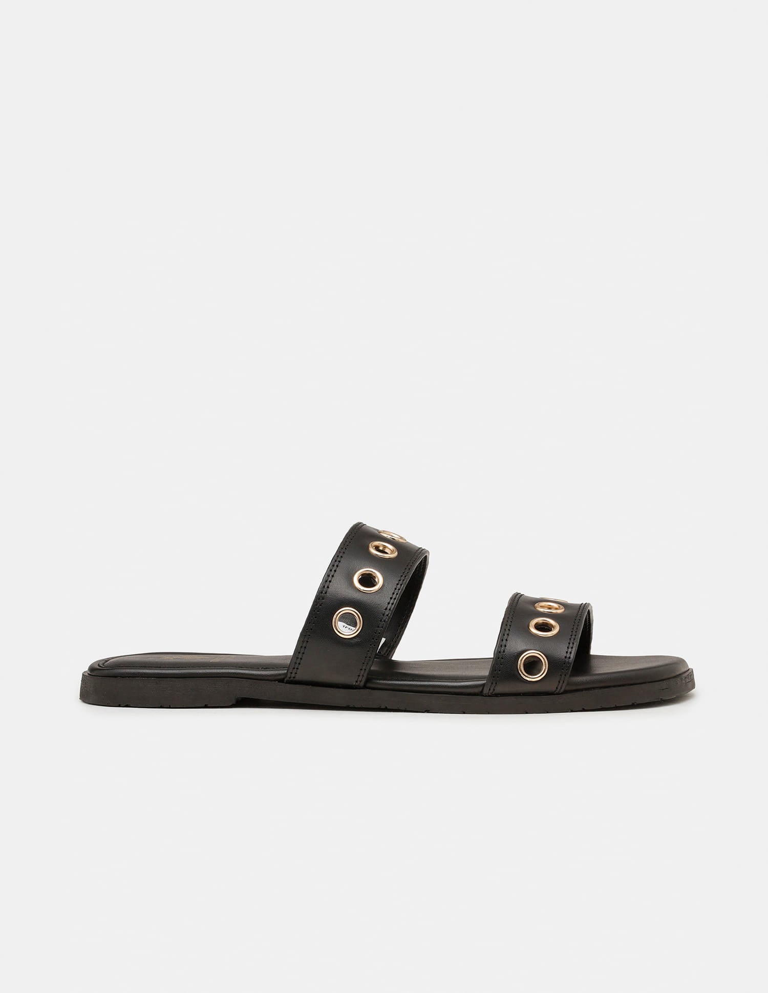 Women Naye Open Toe Eyelet Sandals Black - U.S. Polo Assn. India | Large