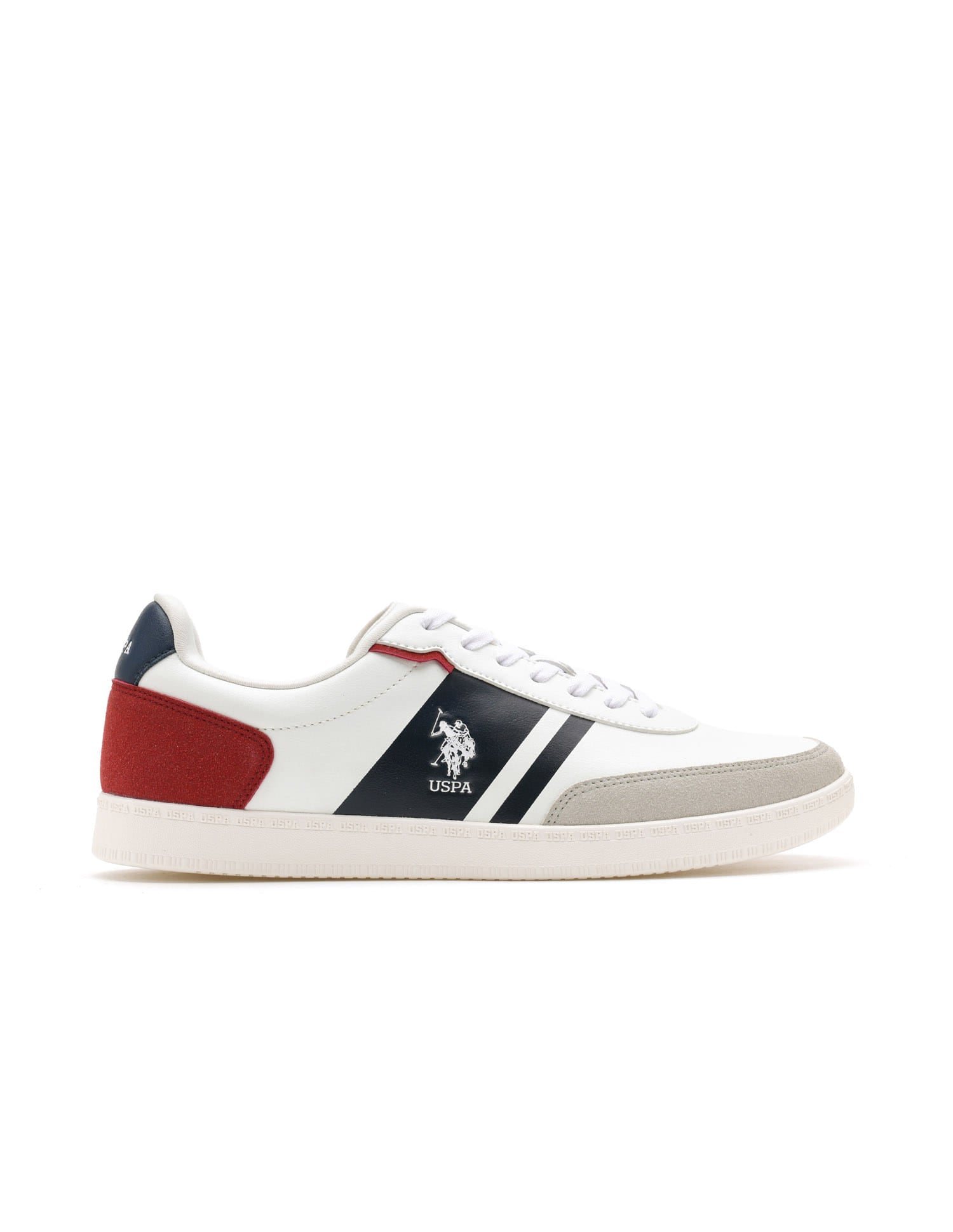 Men Hilton Suede Colourblocked Sneakers Multi-colour - U.S. Polo Assn. India | Large