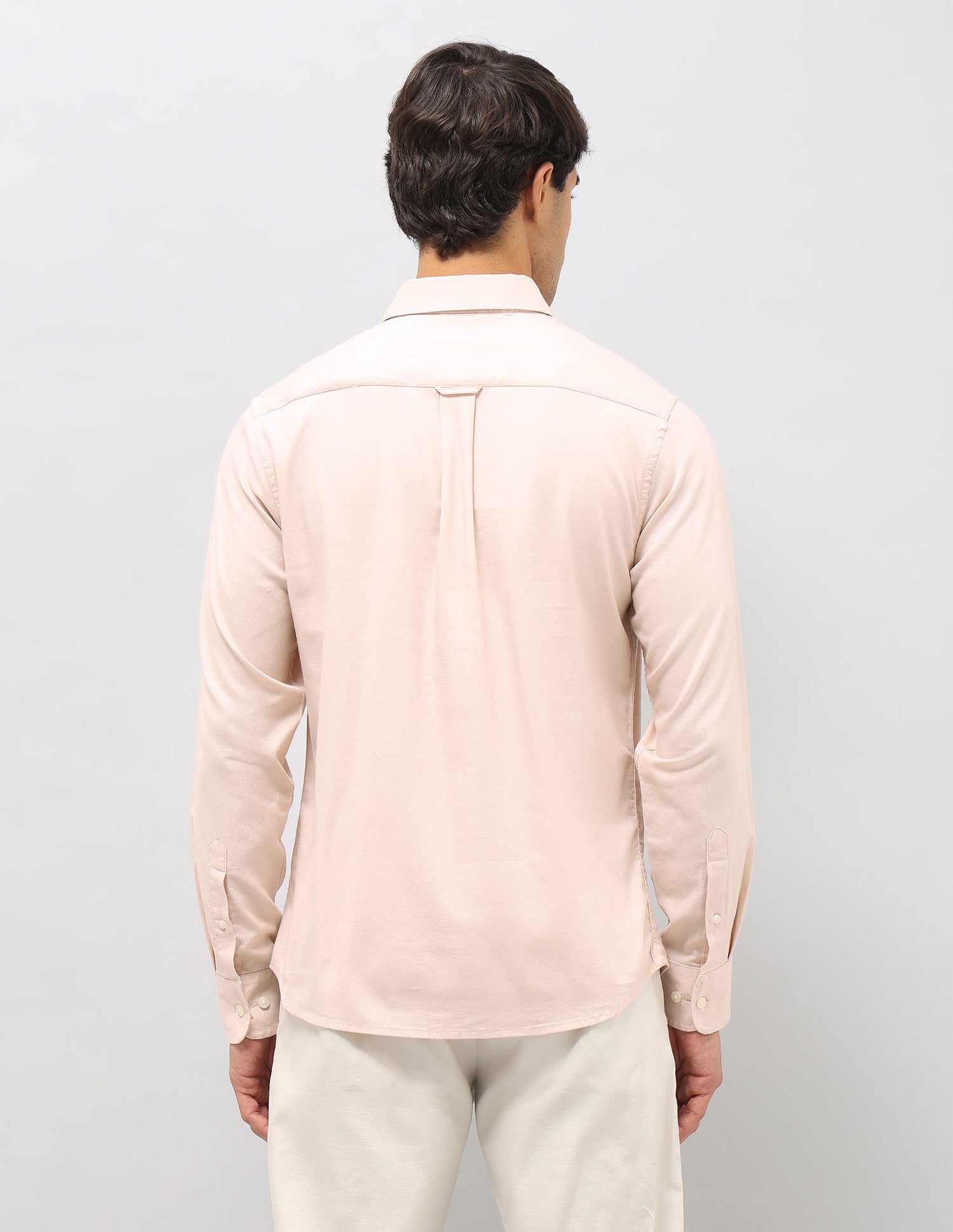 Dobby Tailored Fit Shirt Beige - U.S. POLO ASSN. | Large