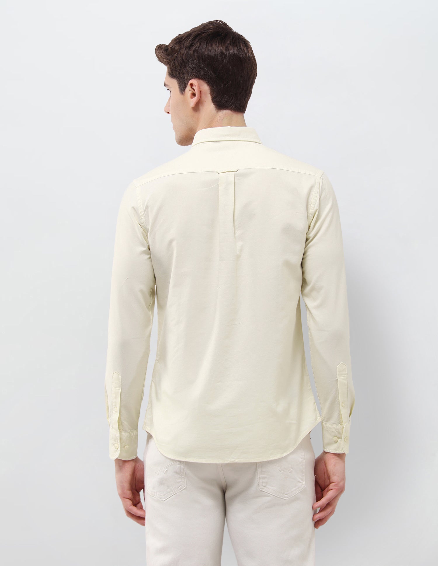 Oxford Tailored Fit Shirt Yellow - U.S. Polo Assn. India | Large