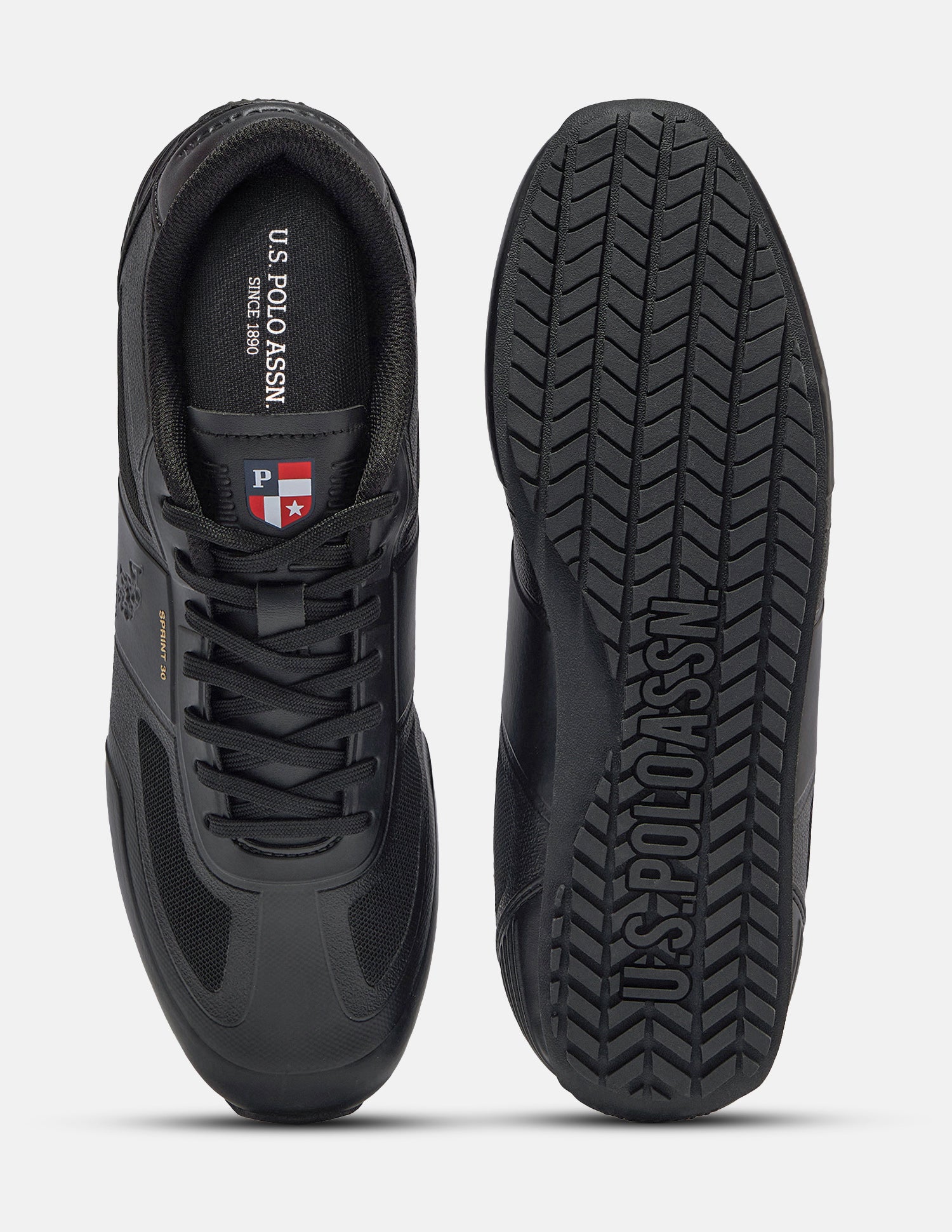 Sprint 30 Lace-Ups Sneakers Black - U.S. Polo Assn. India | Large