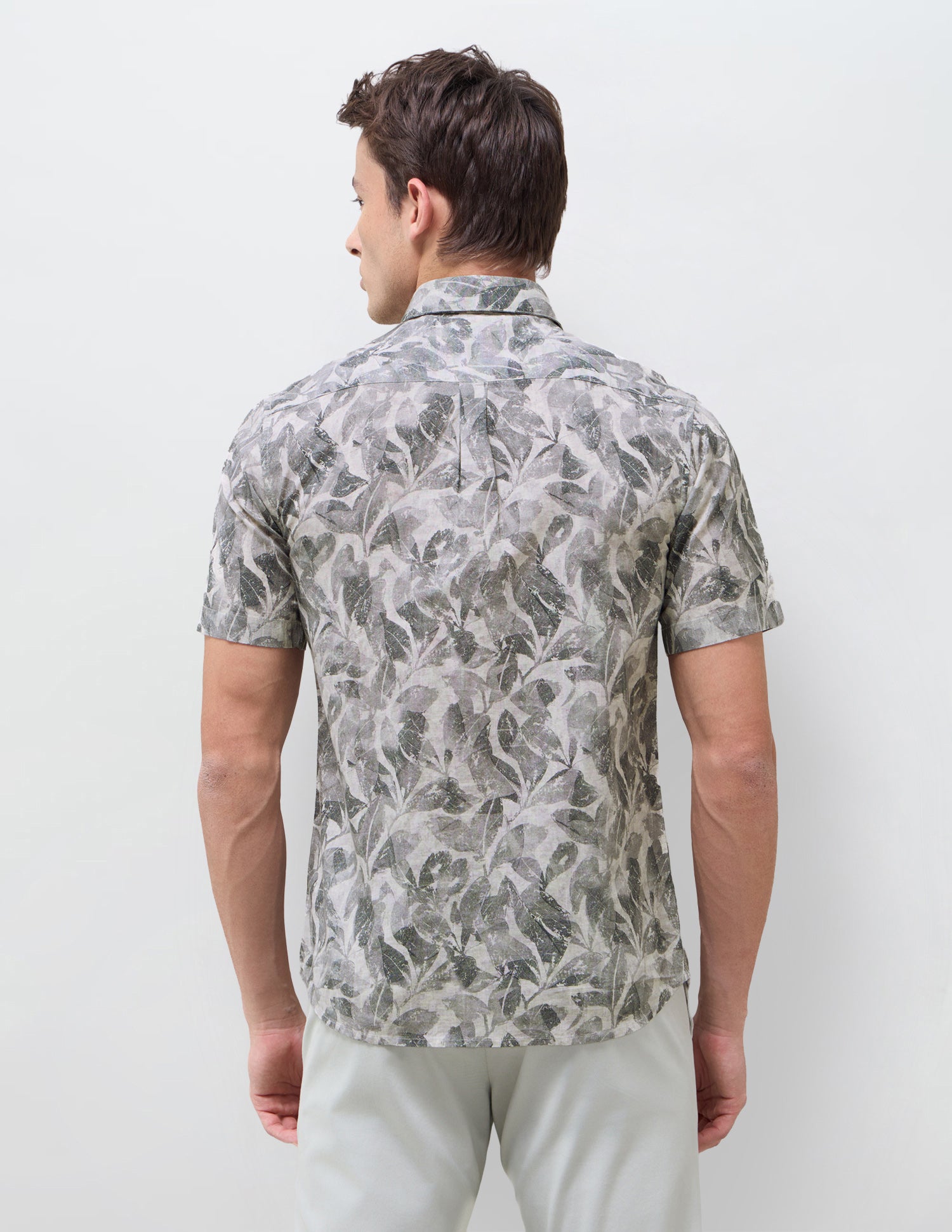 Tropical Printed Regular Fit Shirt Dark Grey - U.S. Polo Assn. India | Large