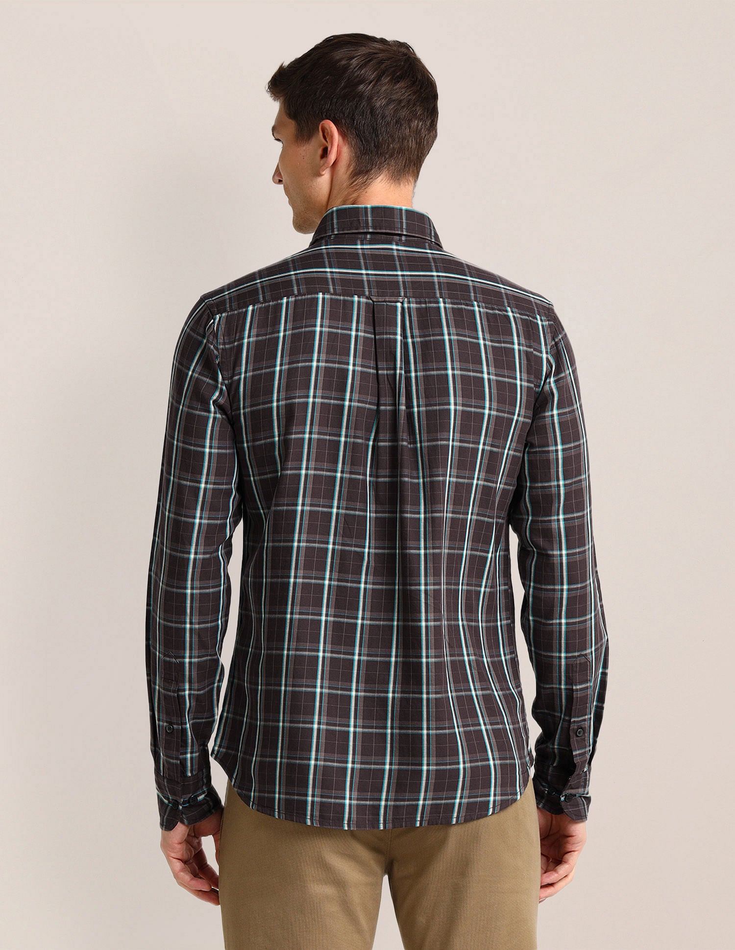 Tartan Checked Regular Fit Shirt Maroon - U.S. Polo Assn. India | Large
