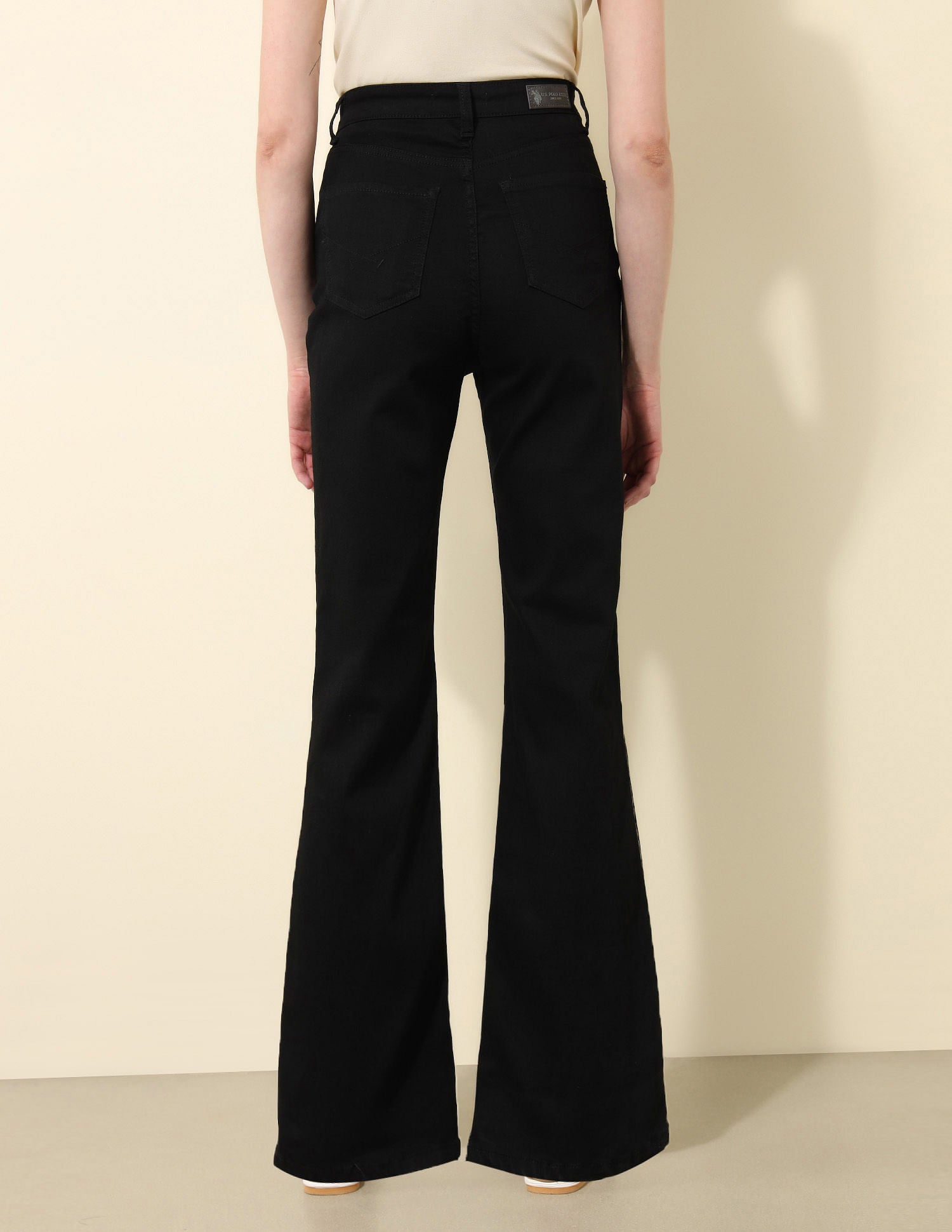 Ultra-High Rise Bootcut Jeans Rinse Black - U.S. POLO ASSN. | Large