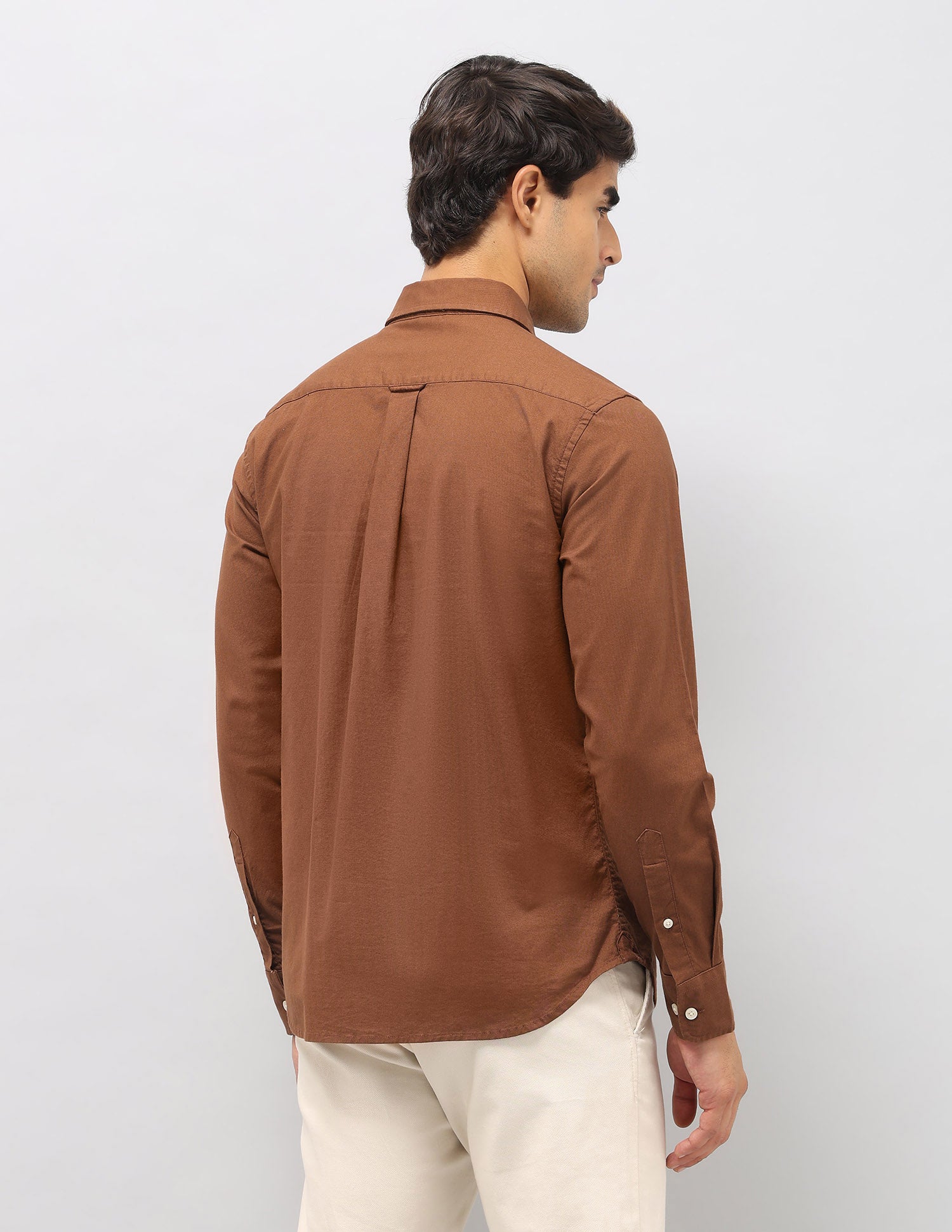 Tailored Fit Oxford Shirt Rust - U.S. Polo Assn. India | Large