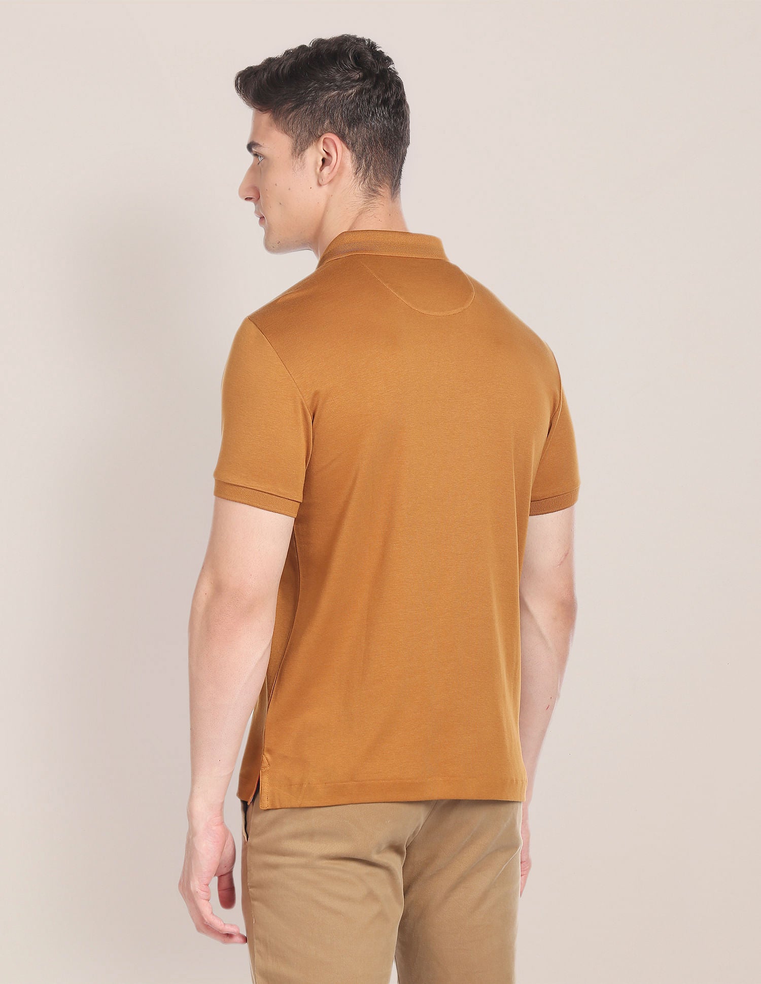 Solid Luxury Polo Shirt Rust - U.S. Polo Assn. India | Large