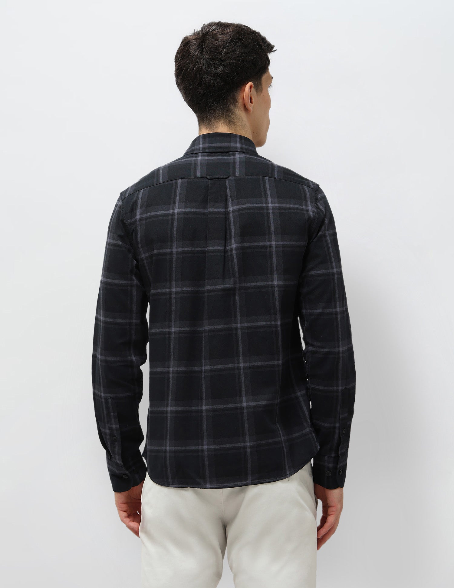 Tartan Checked Tailored Fit Shirt Grey - U.S. POLO ASSN. | Large