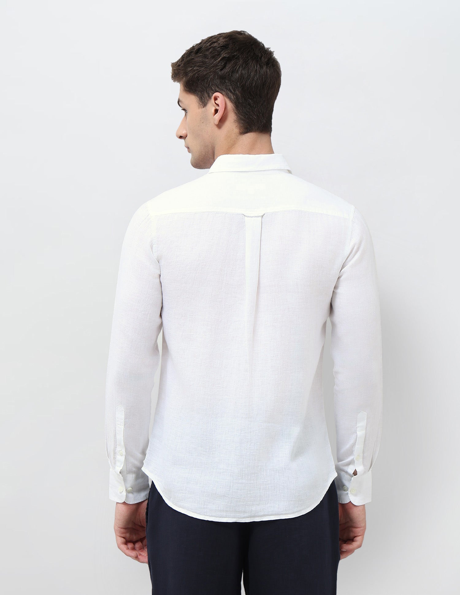 Solid Tailored Fit Shirt White - U.S. POLO ASSN. | Large