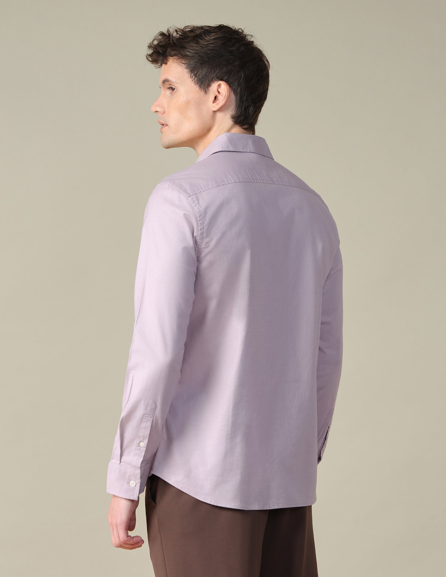 Oxford Tailored Fit Shirt Lavender - U.S. Polo Assn. India | Large