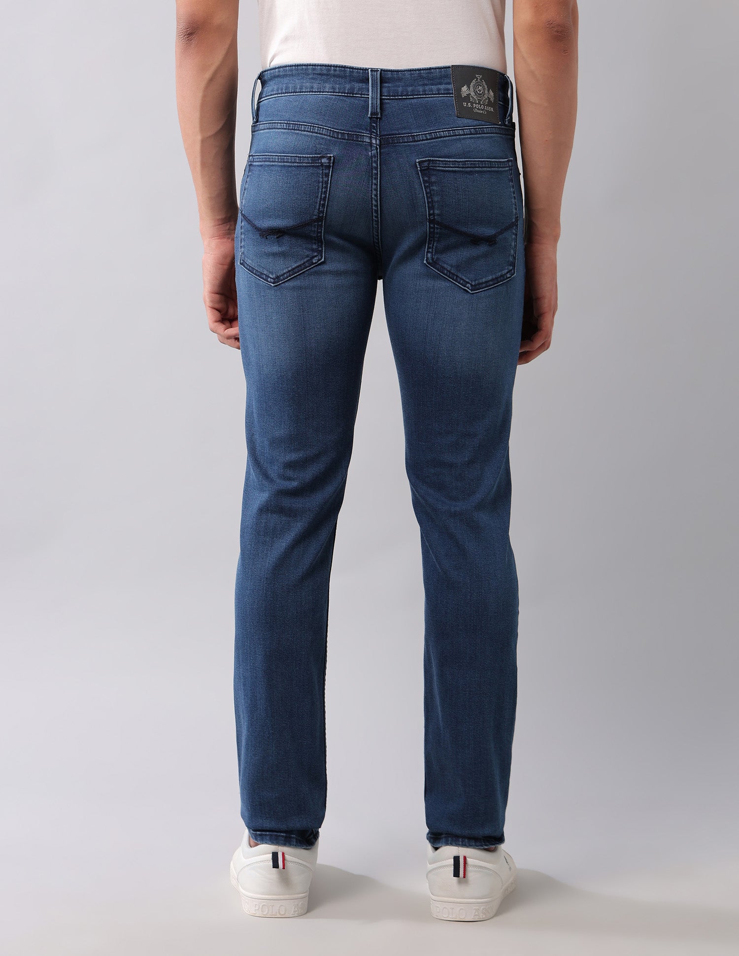 Regallo Skinny Fit Blue Jeans Blue - U.S. Polo Assn. India | Large
