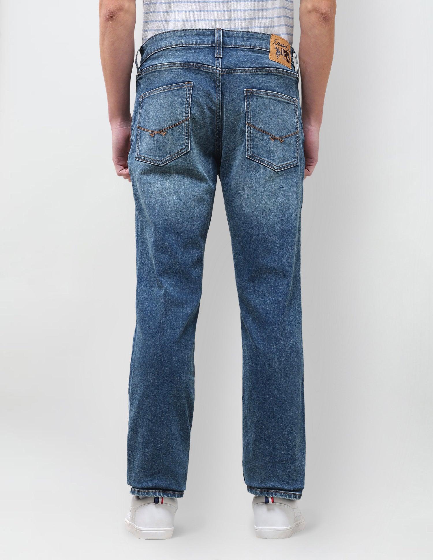 Harold Slim Straight Fit Blue Jeans Indigo - U.S. Polo Assn. India | Large