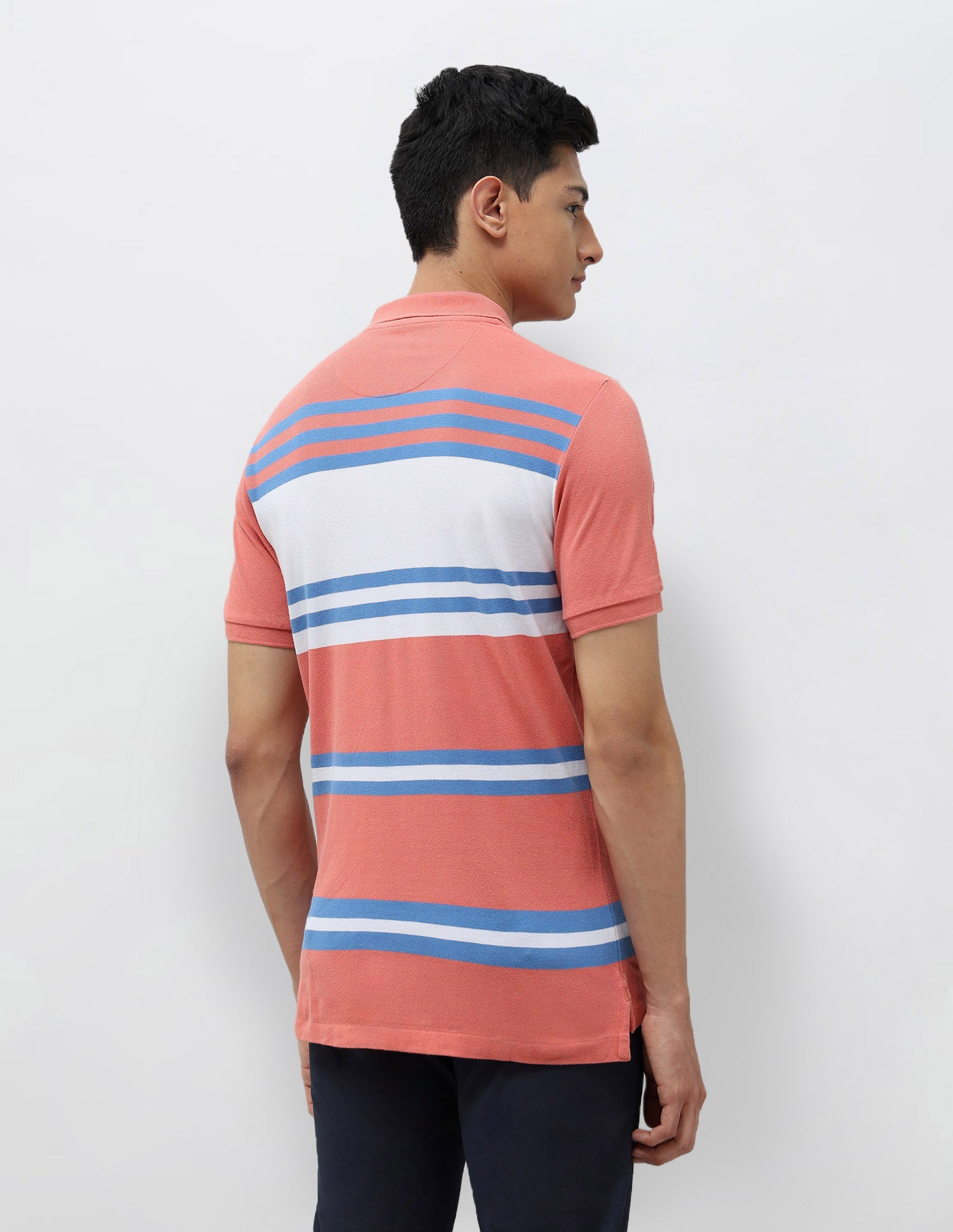 Horizontal Striped Slim Fit Polo Shirt Turquoise - U.S. POLO ASSN. | Large