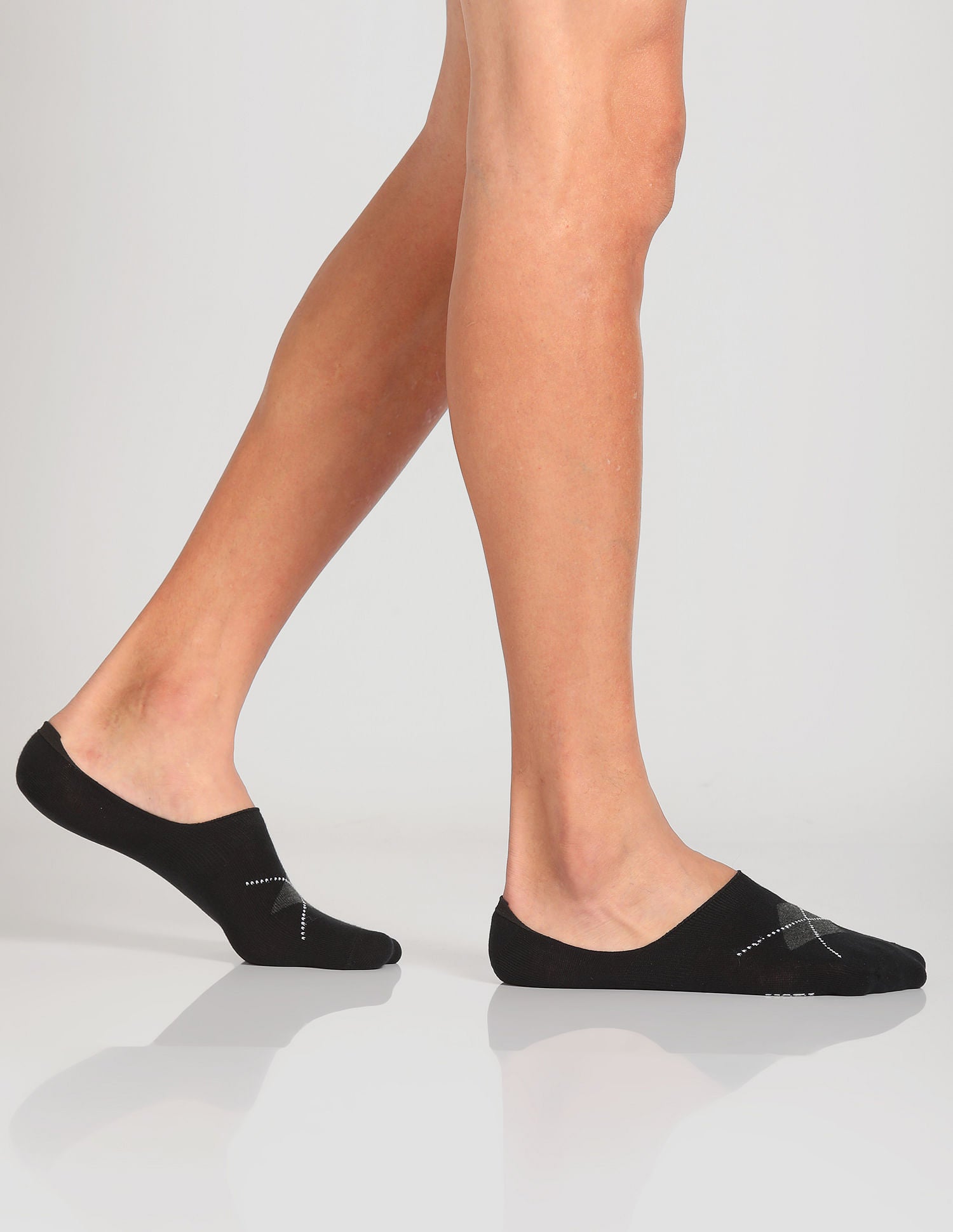 Aloe Finish No Show ES001 Socks - Pack Of 3 Black, Red and Navy - U.S. POLO ASSN. | Large