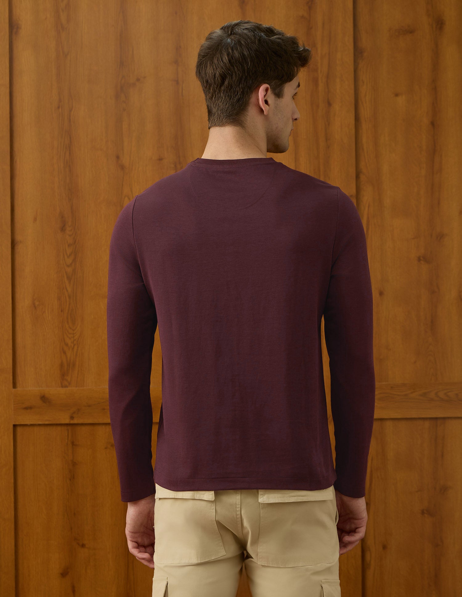 Solid Slim Fit Varsity Theatre T-Shirt Maroon - U.S. POLO ASSN. | Large