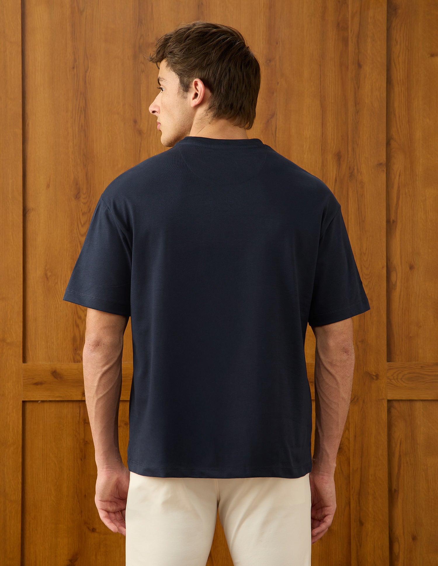 Brand Embroidered Relaxed Fit T-Shirt Navy - U.S. Polo Assn. India | Large