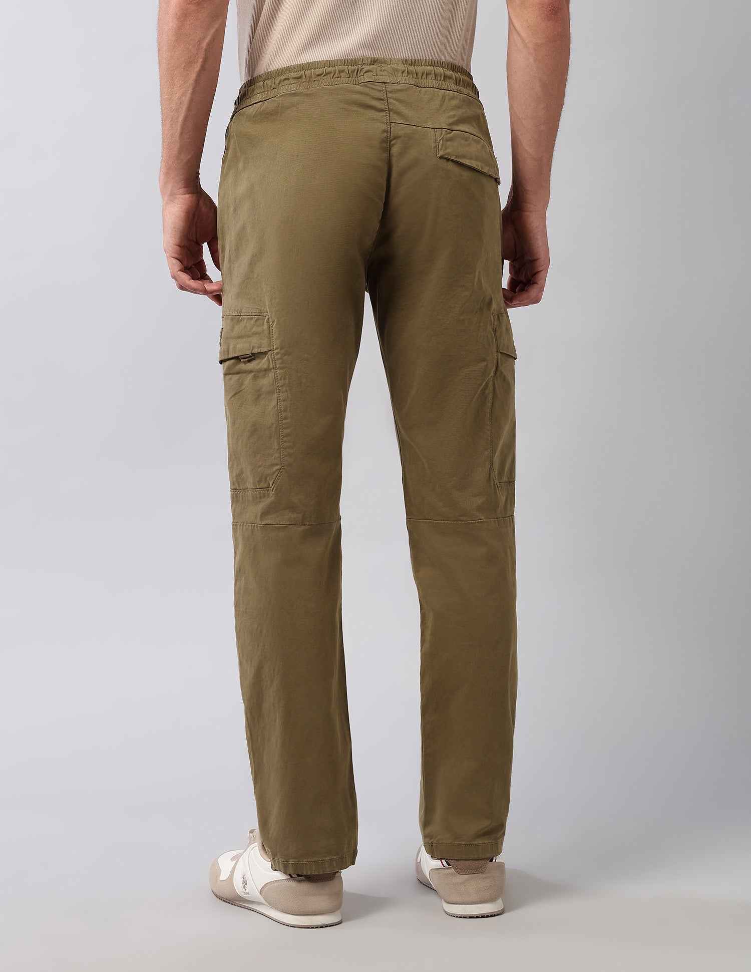 Straight Fit Twill Cargos Tan - U.S. Polo Assn. India | Large