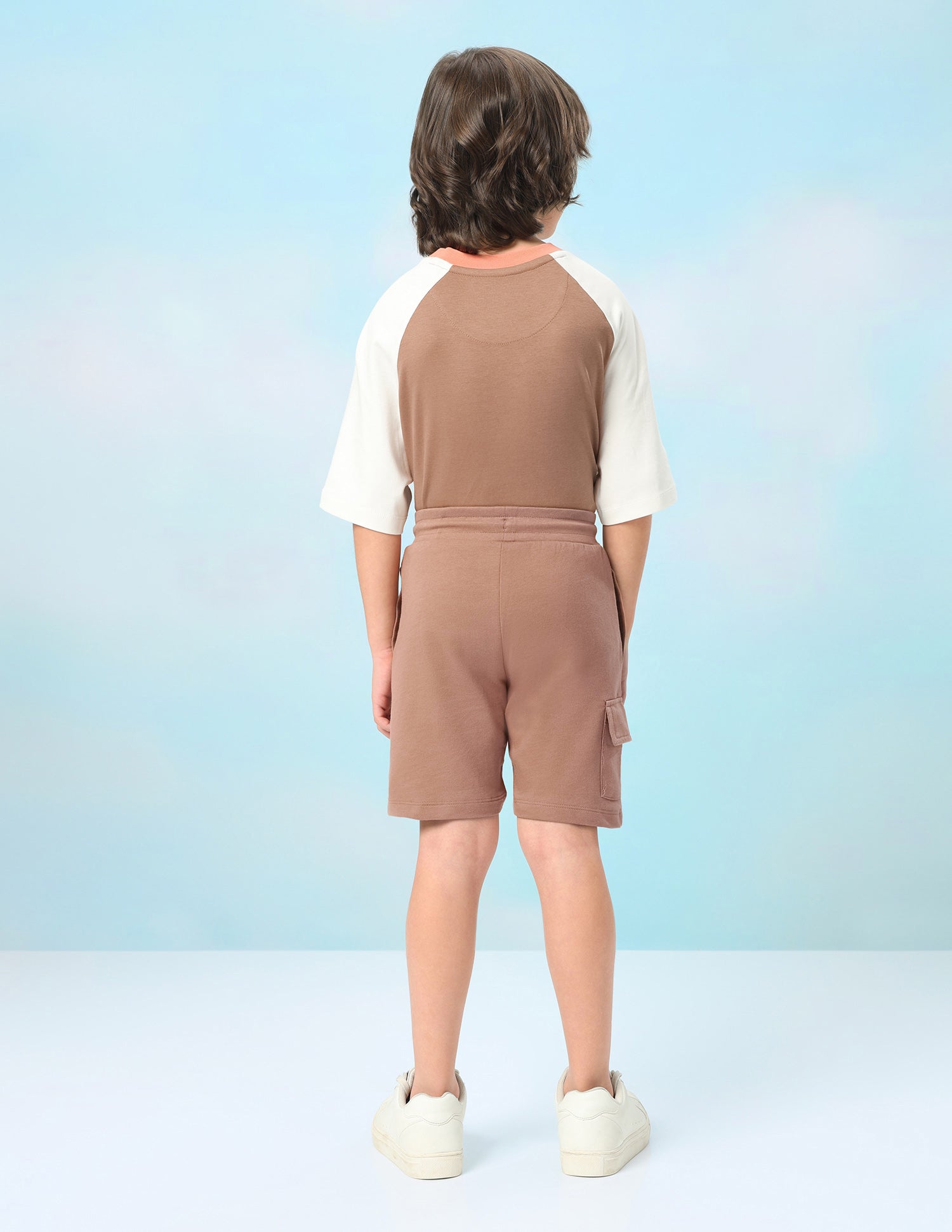 Mid Rise Solid Shorts Light Brown - U.S. Polo Assn. India | Large
