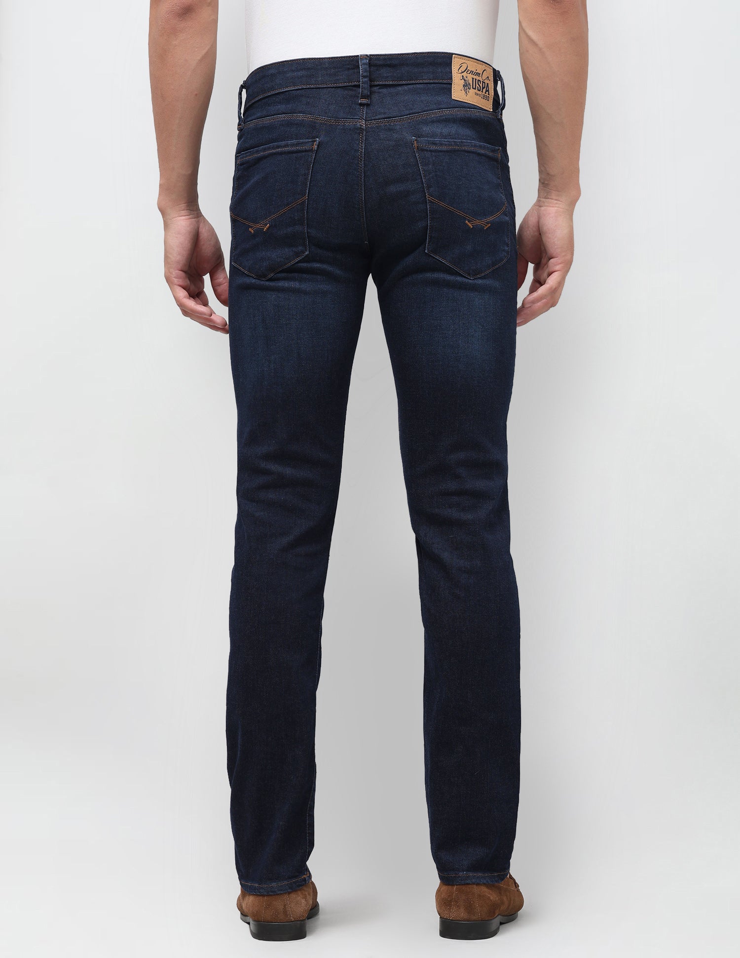 Regallo Skinny Fit Blue Jeans Dark Blue - U.S. Polo Assn. India | Large