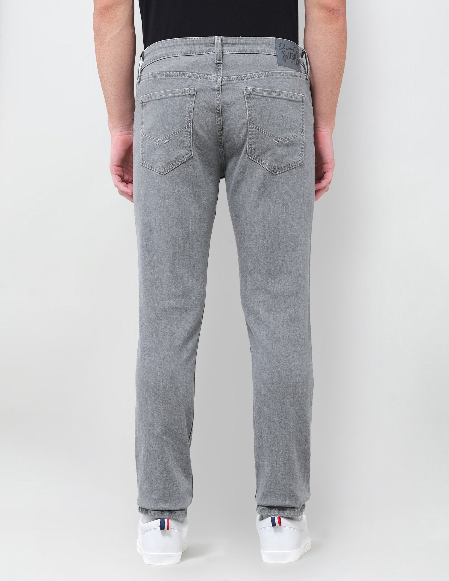 Brandon Slim Tapered Fit Grey Jeans Grey - U.S. Polo Assn. India | Large