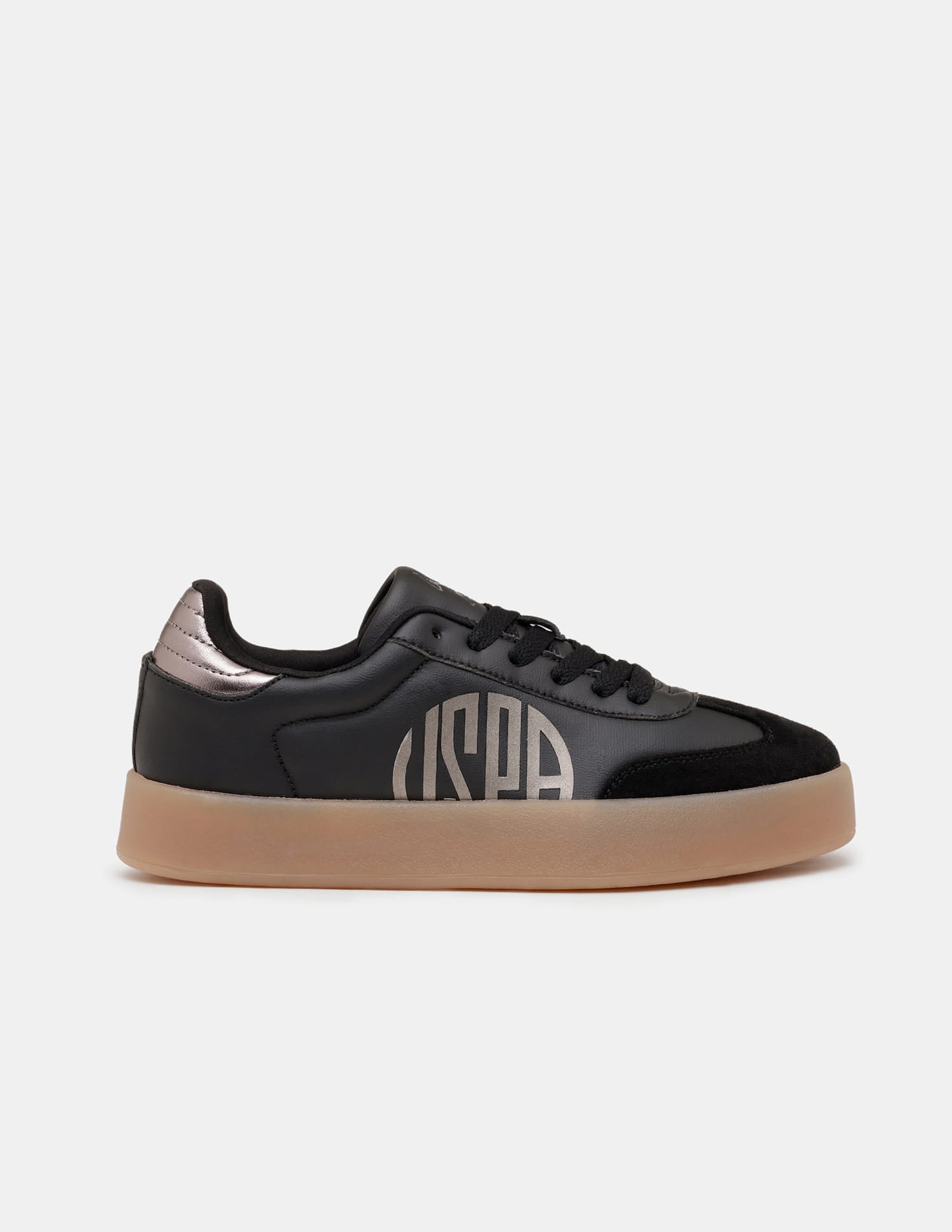 Sorrel Black Chunky Sneaker Shoes Black - U.S. Polo Assn. India | Large