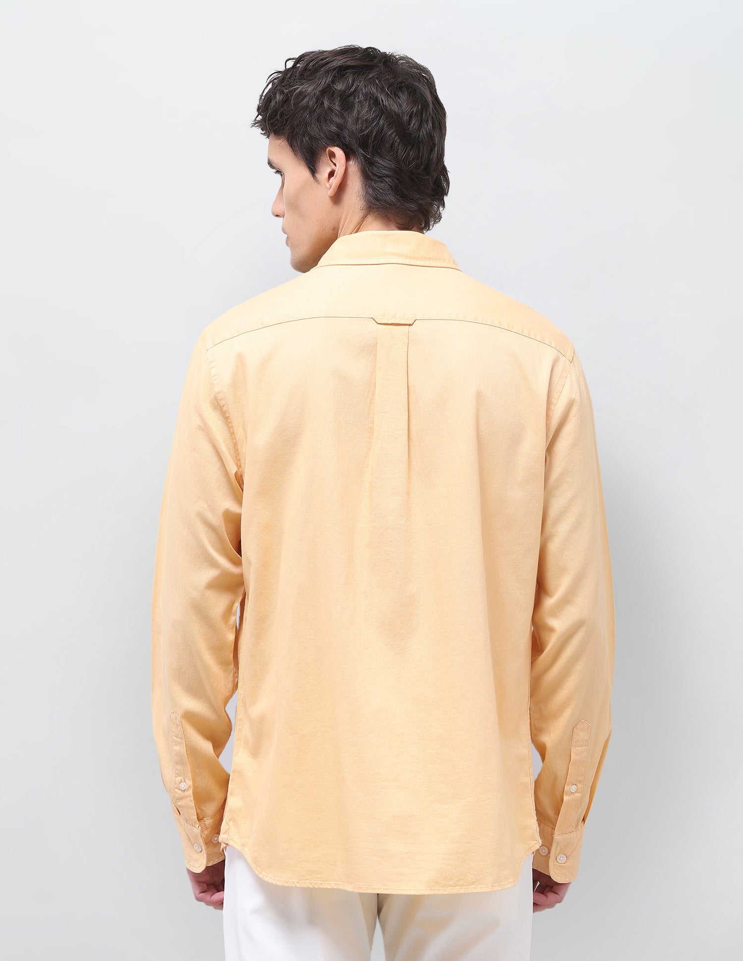Solid Tailored Fit Shirt Yellow - U.S. Polo Assn. India | Large
