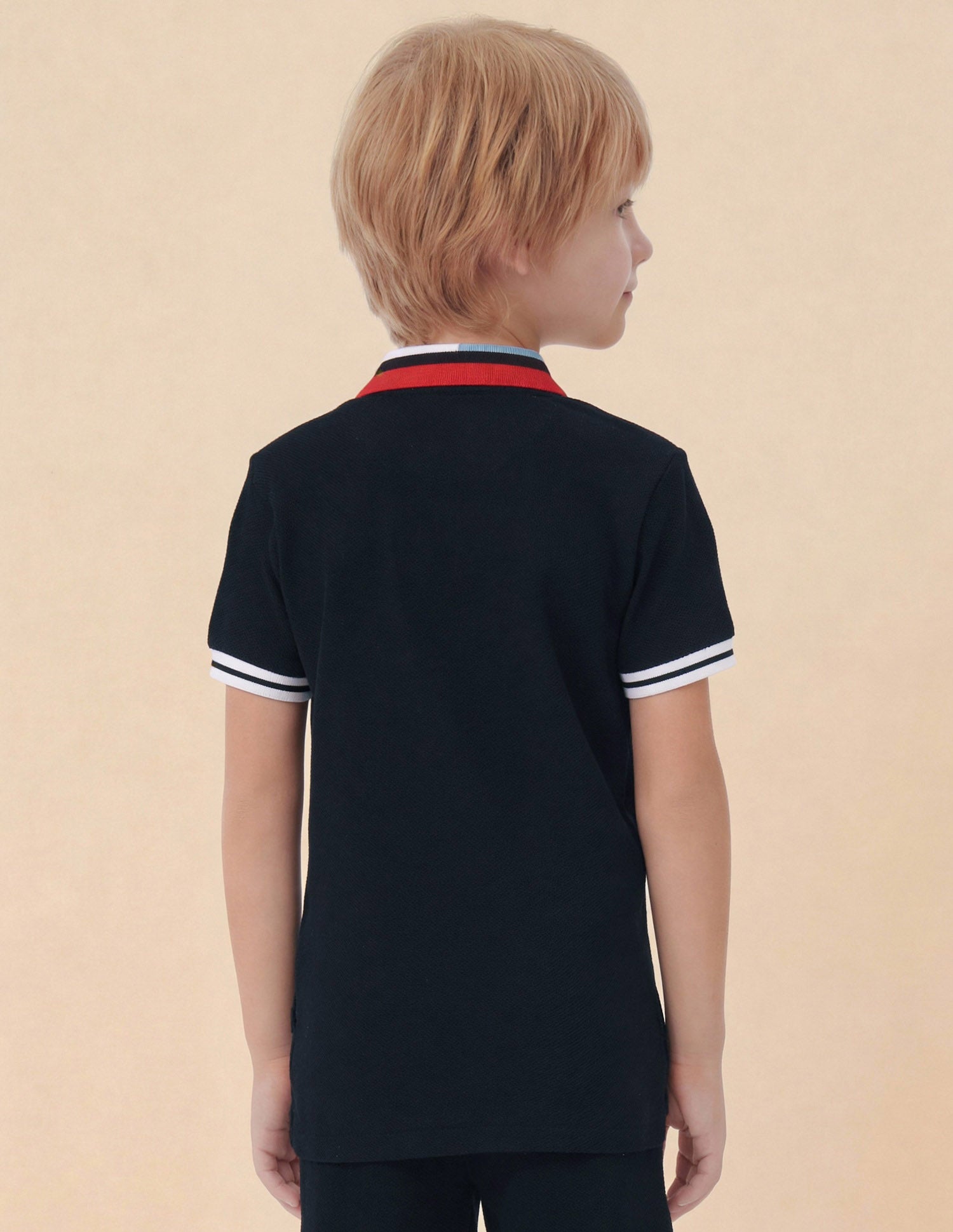 Solid Regular Fit Polo Shirt Navy - U.S. Polo Assn. India | Large