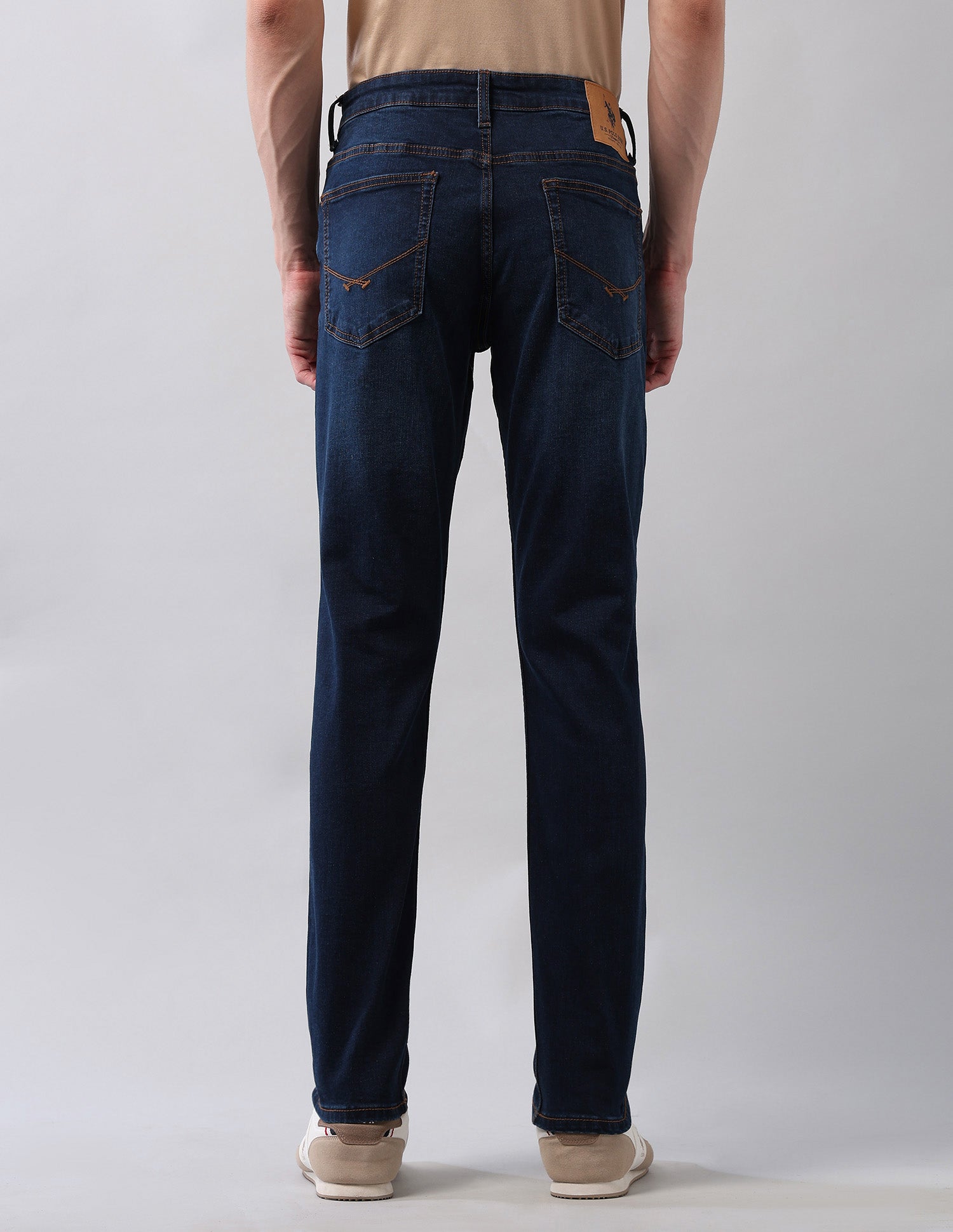 Brandon Slim Tapered Fit Blue Jeans Blue - U.S. POLO ASSN. | Large