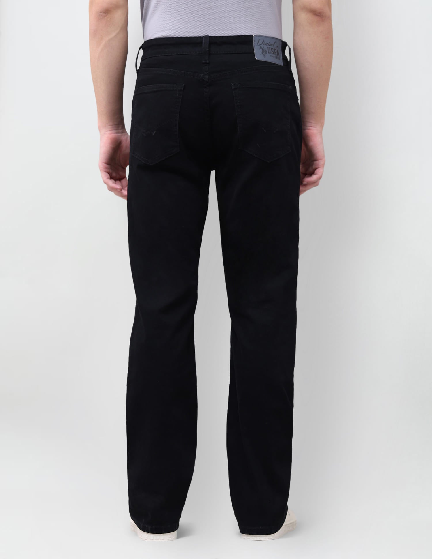 Solid Bootcut Fit Jeans Black - U.S. Polo Assn. India | Large