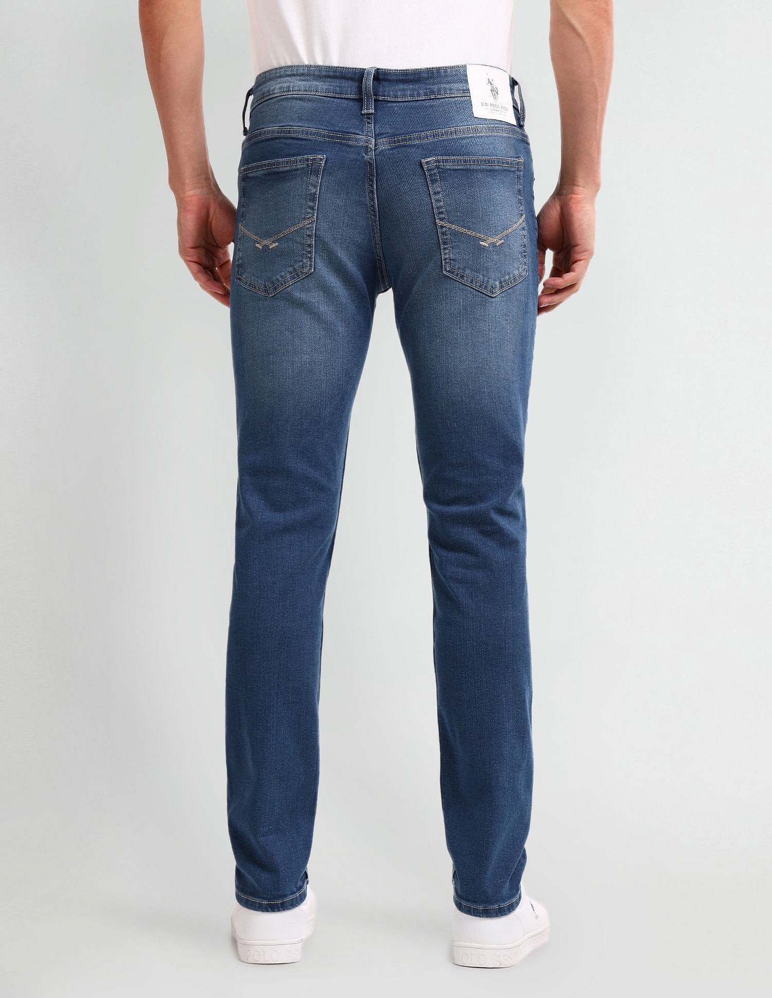 Brandon Slim Tapered Blue Jeans Blue - U.S. Polo Assn. India | Large