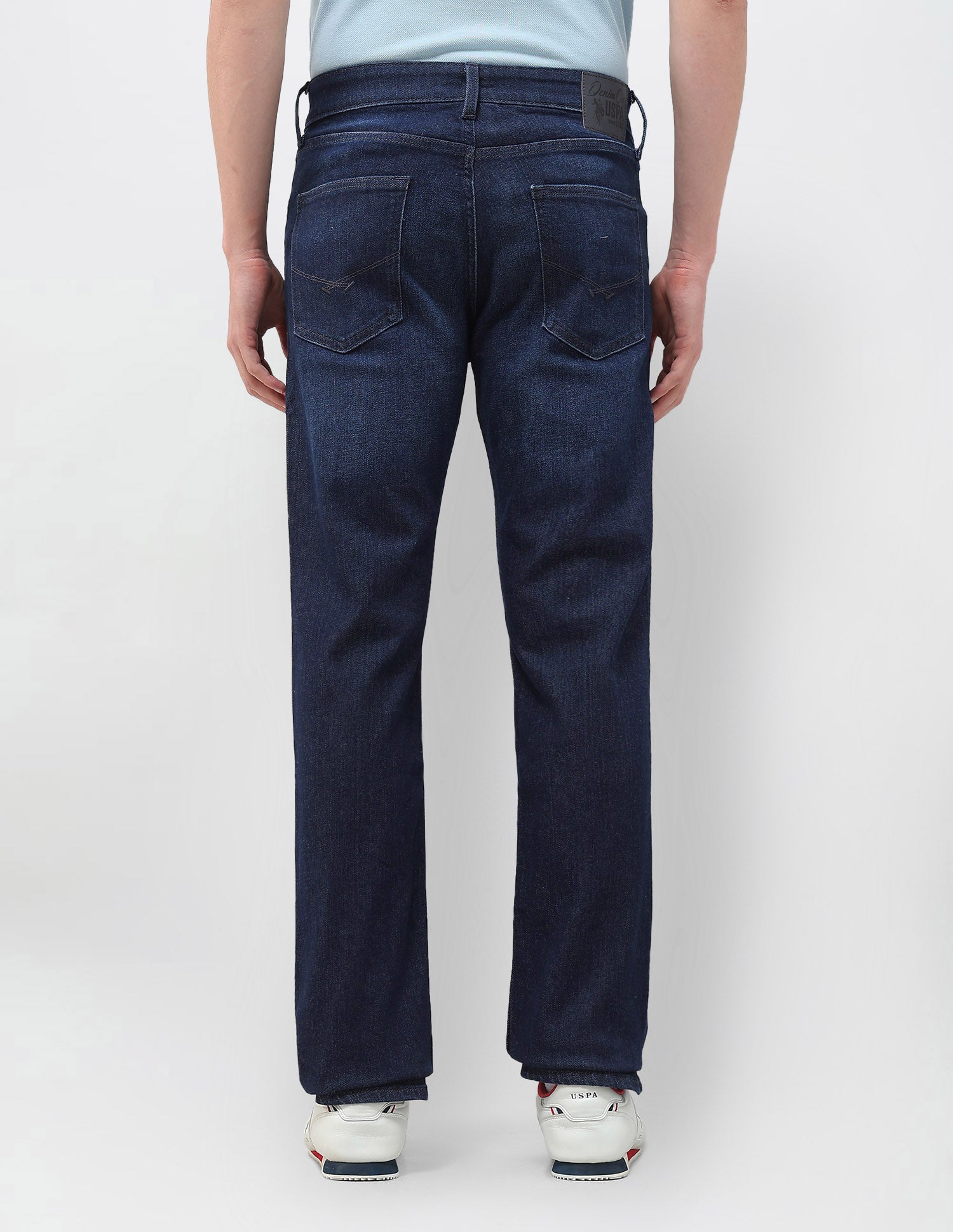 Harold Slim Straight Blue Jeans Blue - U.S. POLO ASSN. | Large