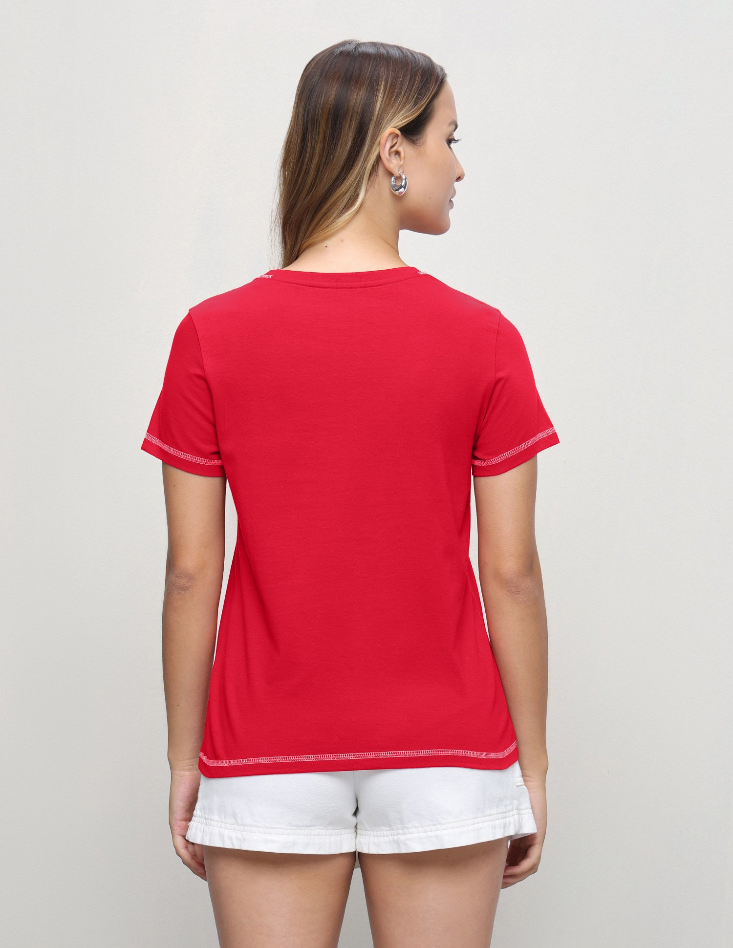 Brand Embroidered Regular Fit T-Shirt Red - U.S. Polo Assn. India | Large