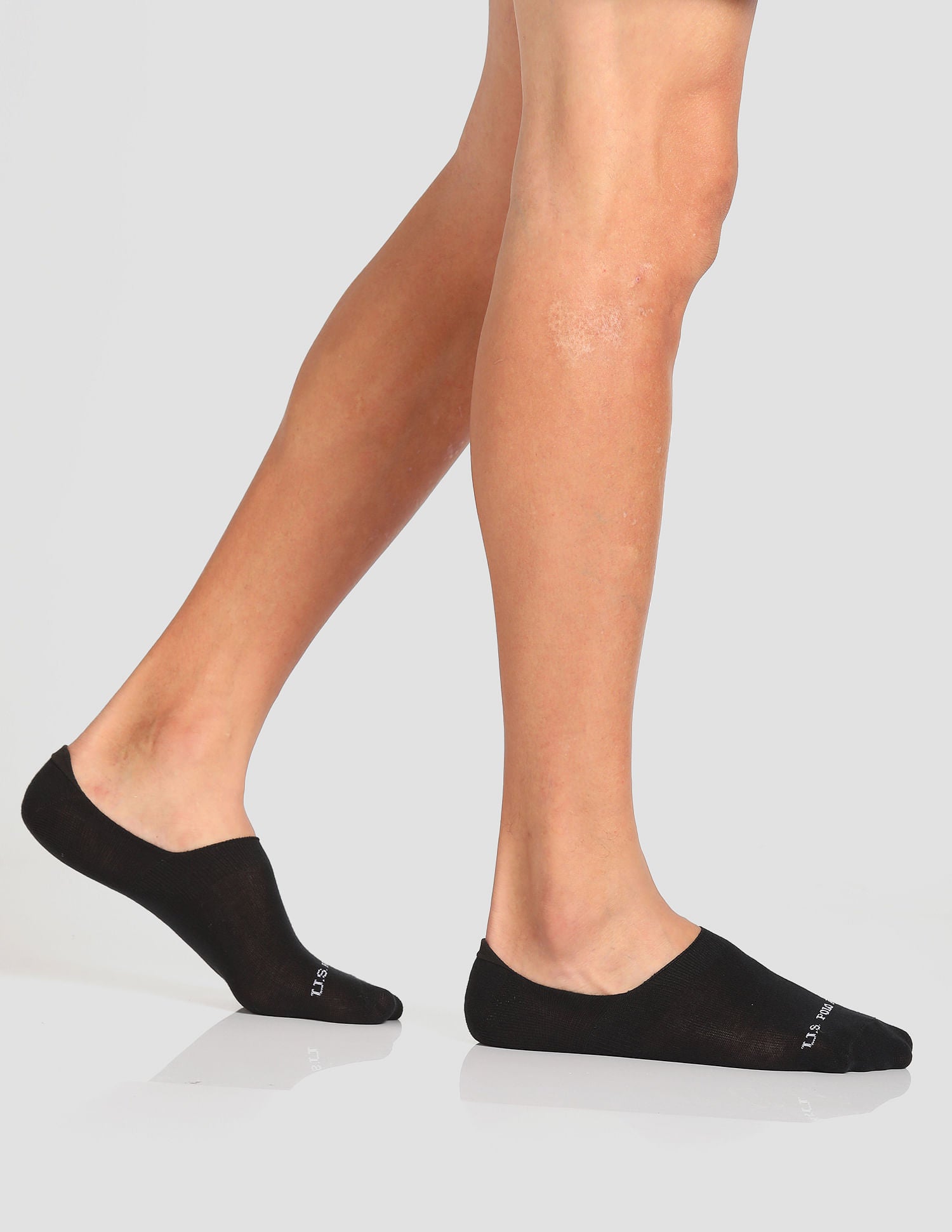 Aloe Finish No Show ES001 Socks - Pack Of 3 Black - U.S. POLO ASSN. | Large