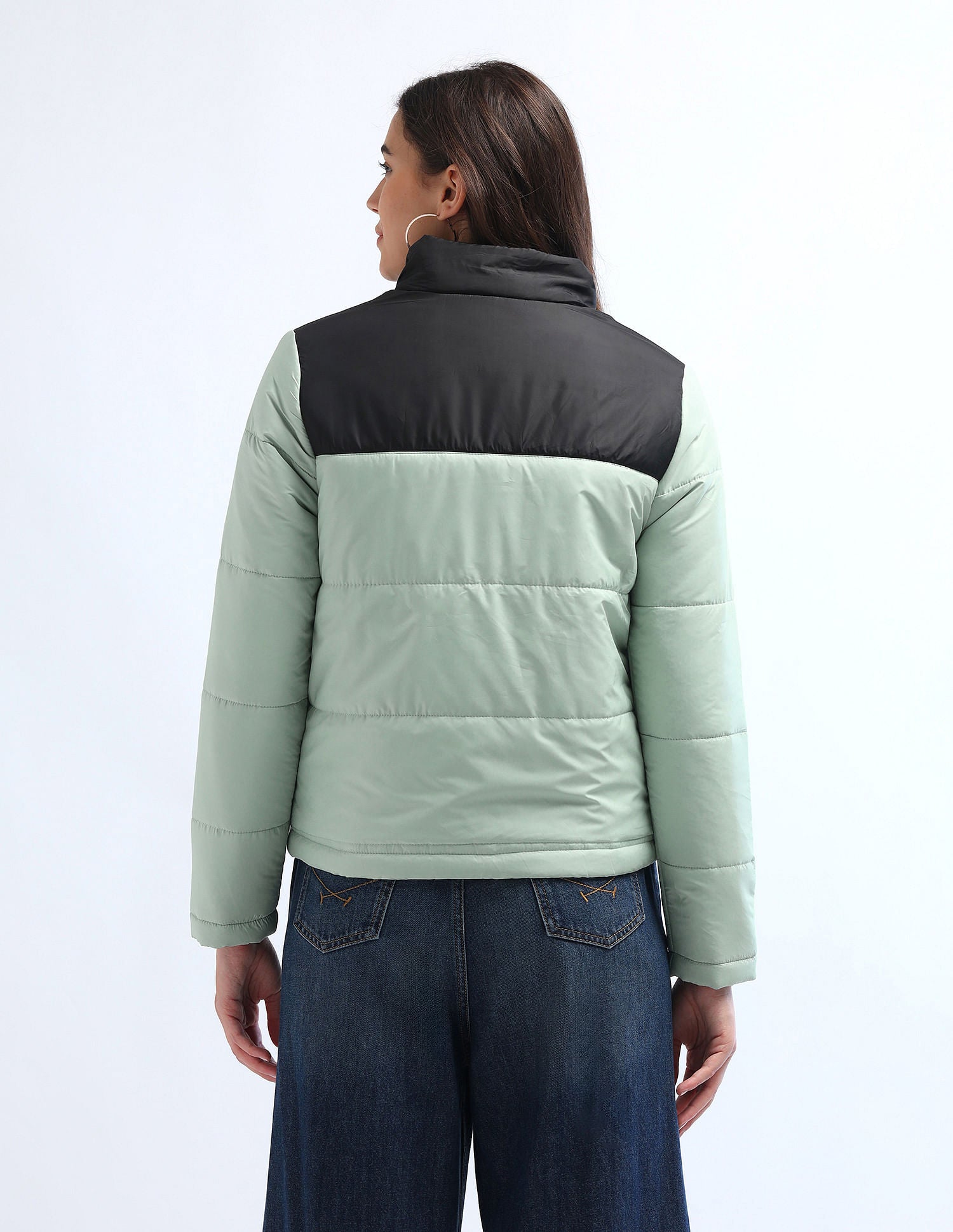 Color Blocked Puffer Jacket Multi - U.S. Polo Assn. India | Large