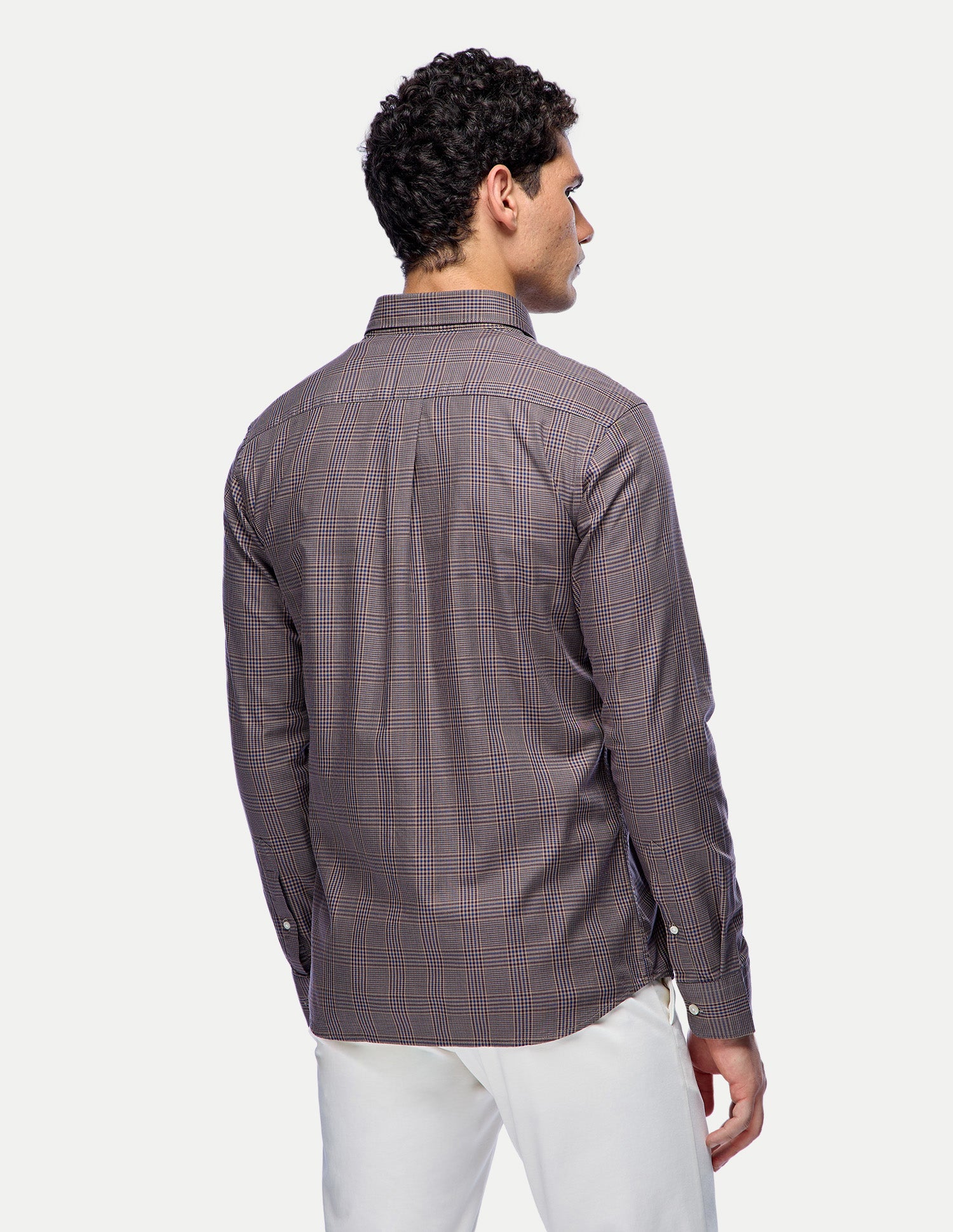 Glen Checked Twill Shirt Maroon - U.S. Polo Assn. India | Large