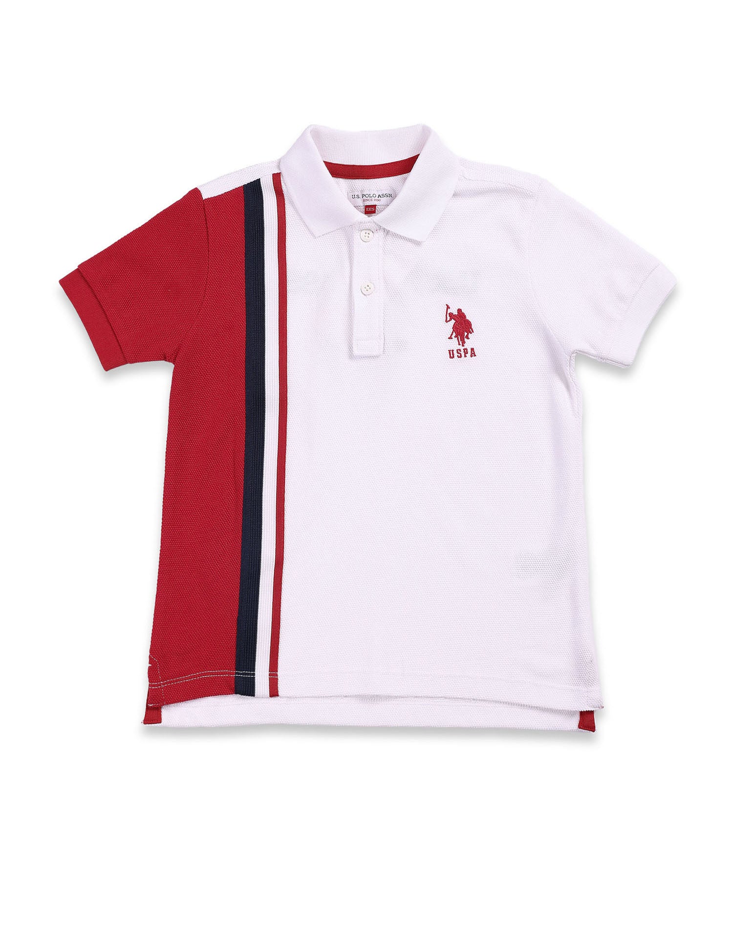 Regular fit Colour blocked Polo Shirt White - U.S. POLO ASSN. | Large