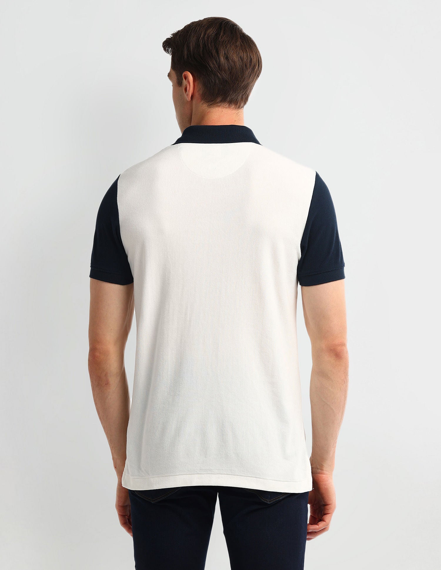 Muscle Fit Striped Cotton Polo Shirt White - U.S. POLO ASSN. | Large