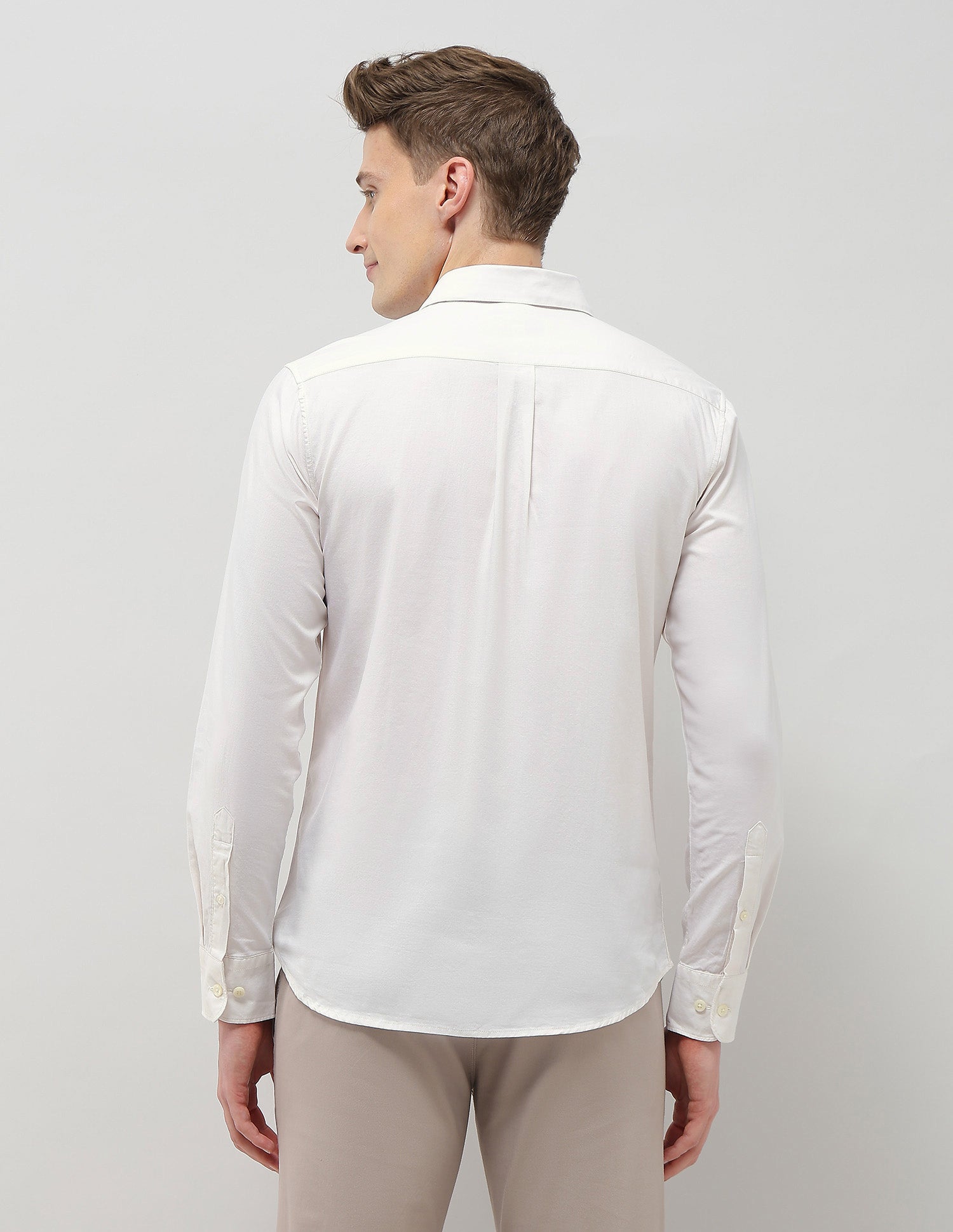 Casa De Campo Regular Fit Shirt Ivory - U.S. Polo Assn. India | Large