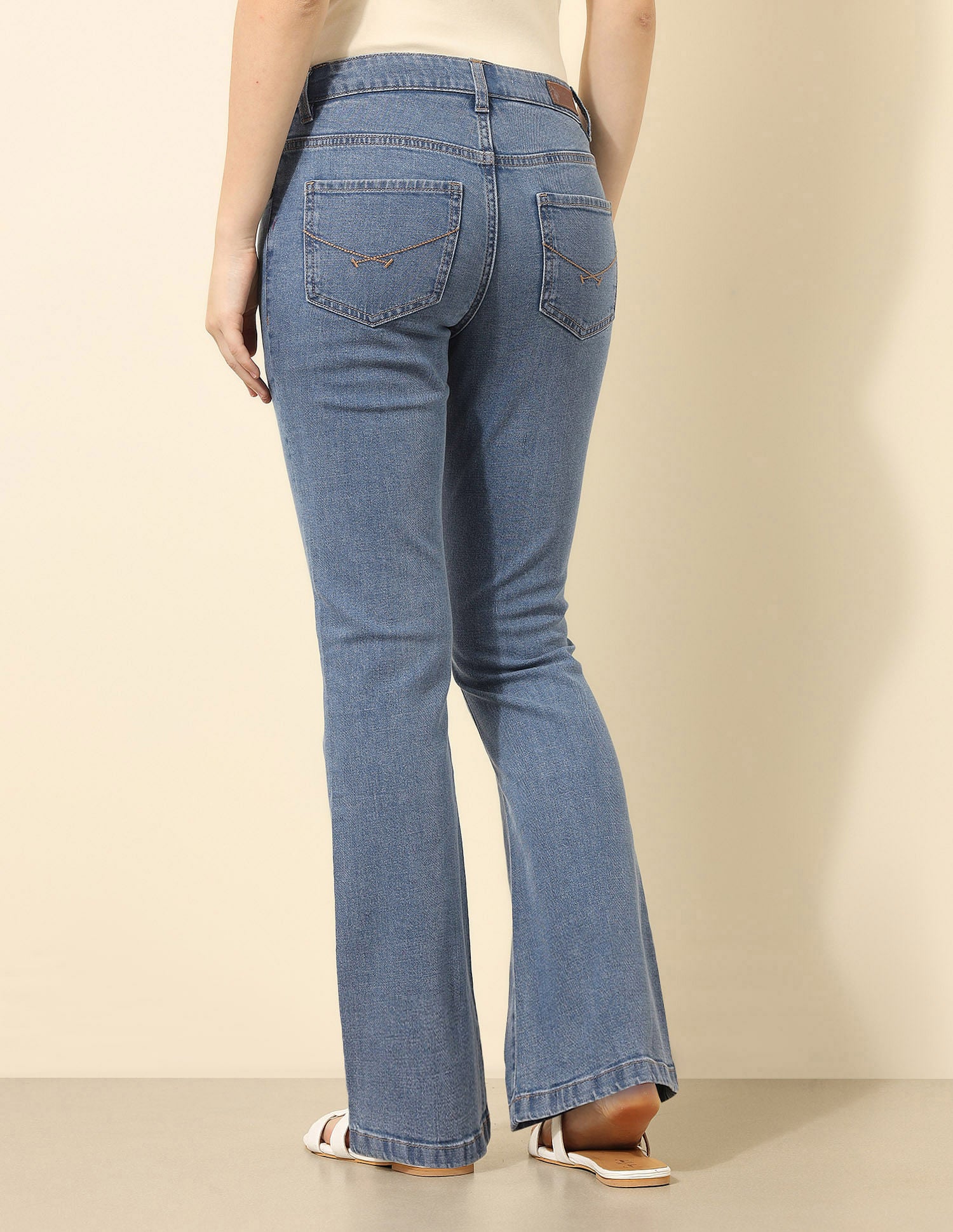 Mid-Rise Skinny Bootcut Jeans Blue - U.S. Polo Assn. India | Large