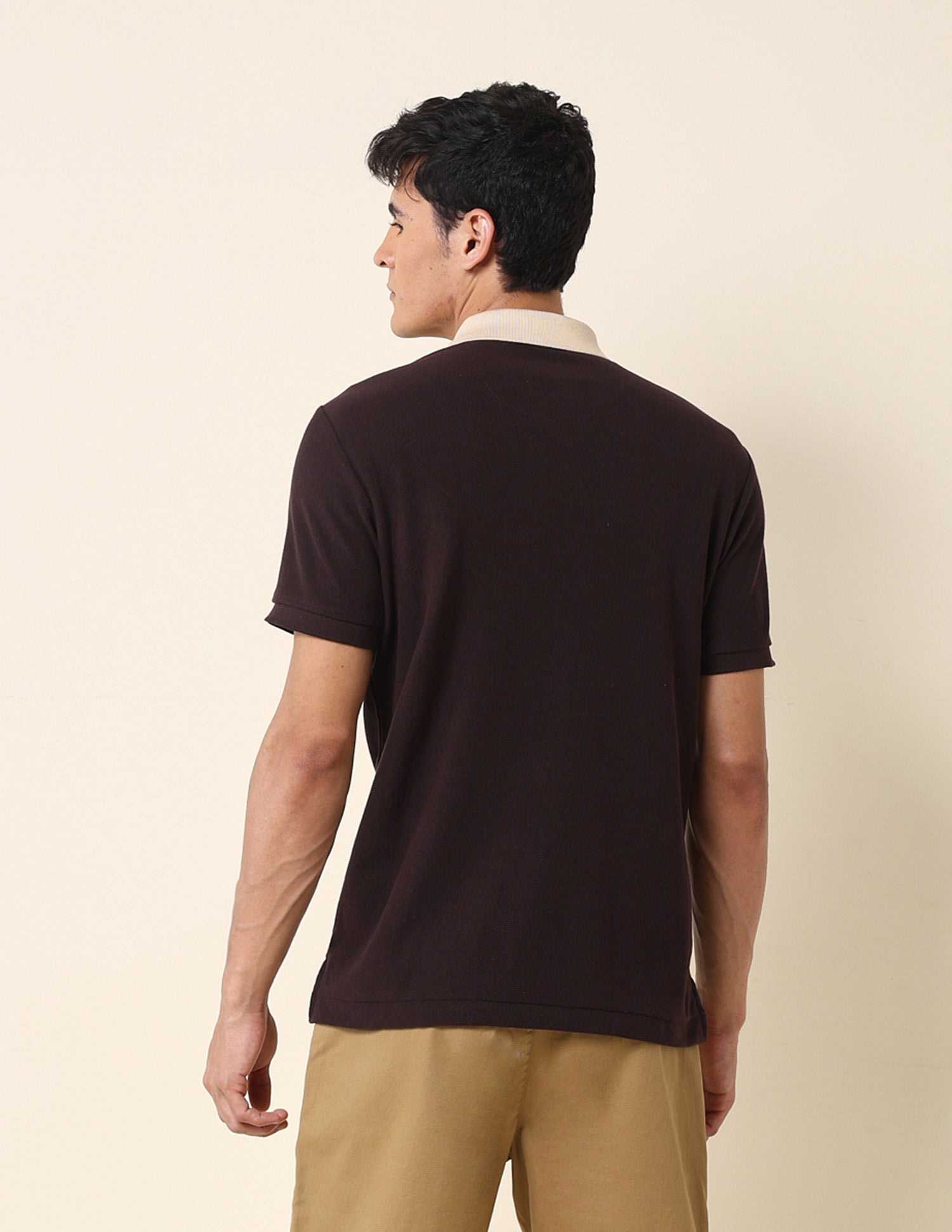 Colourblocked Slim Fit Polo Shirt Dark Brown - U.S. POLO ASSN. | Large