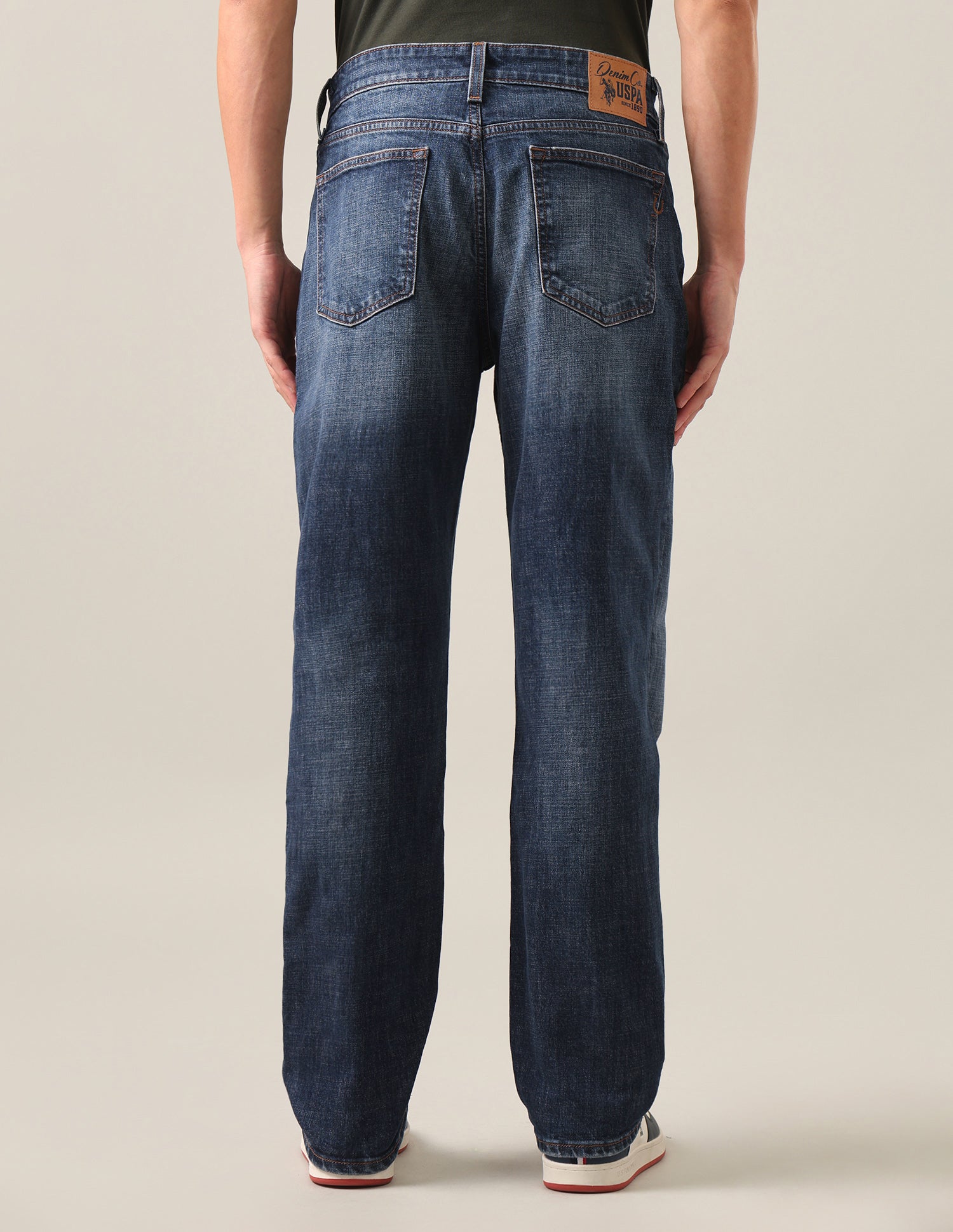 Shawn Relaxed Fit Blue Jeans Dark Blue - U.S. Polo Assn. India | Large