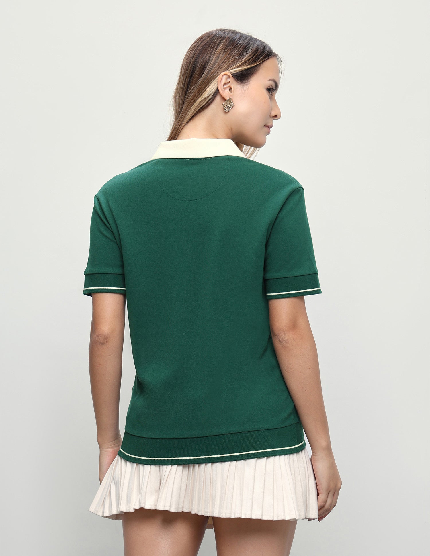 Solid Relaxed Fit Polo Shirt Dark Green - U.S. Polo Assn. India | Large