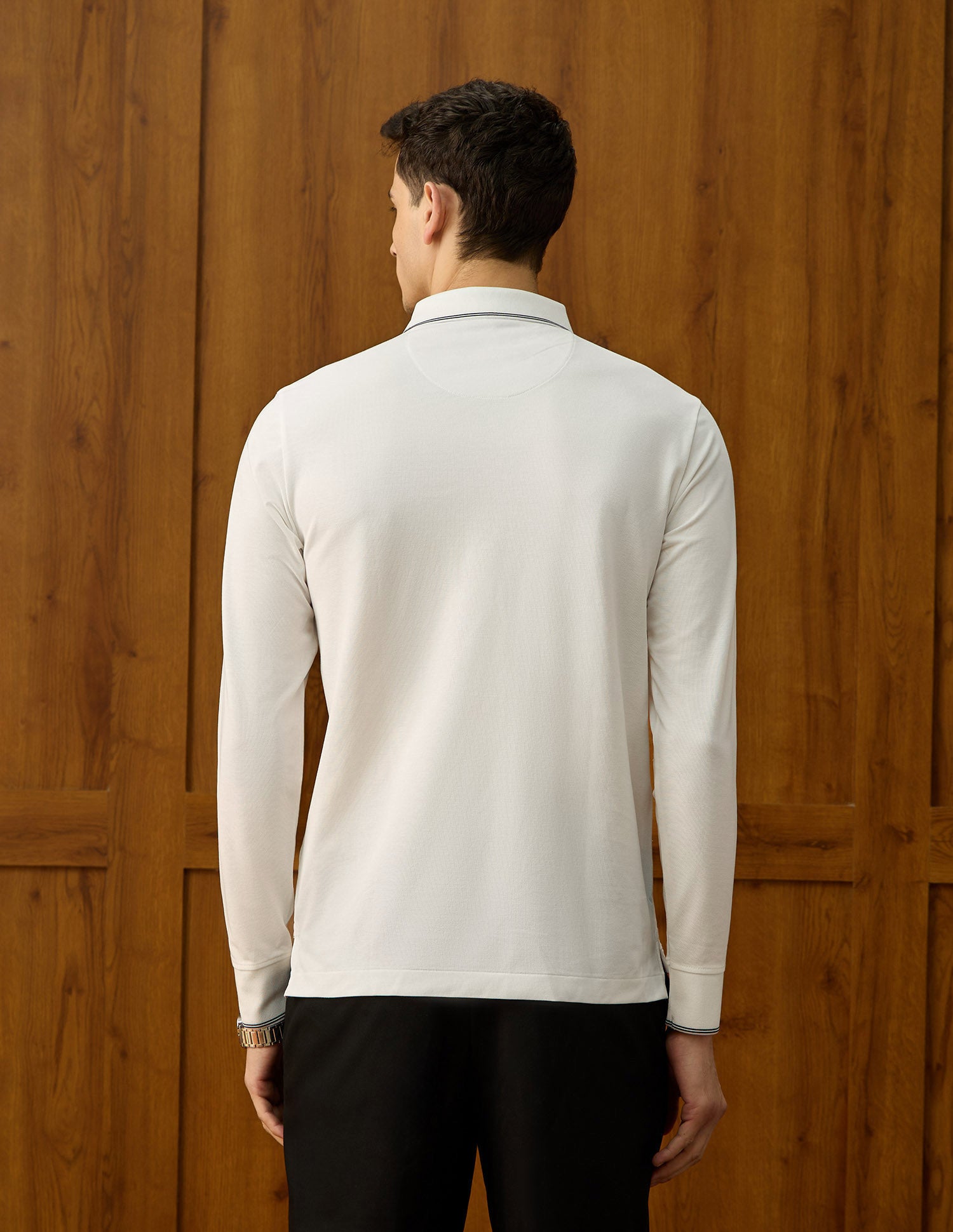 Equestrian Aisle Theater Polo Shirt Off White - U.S. POLO ASSN. | Large