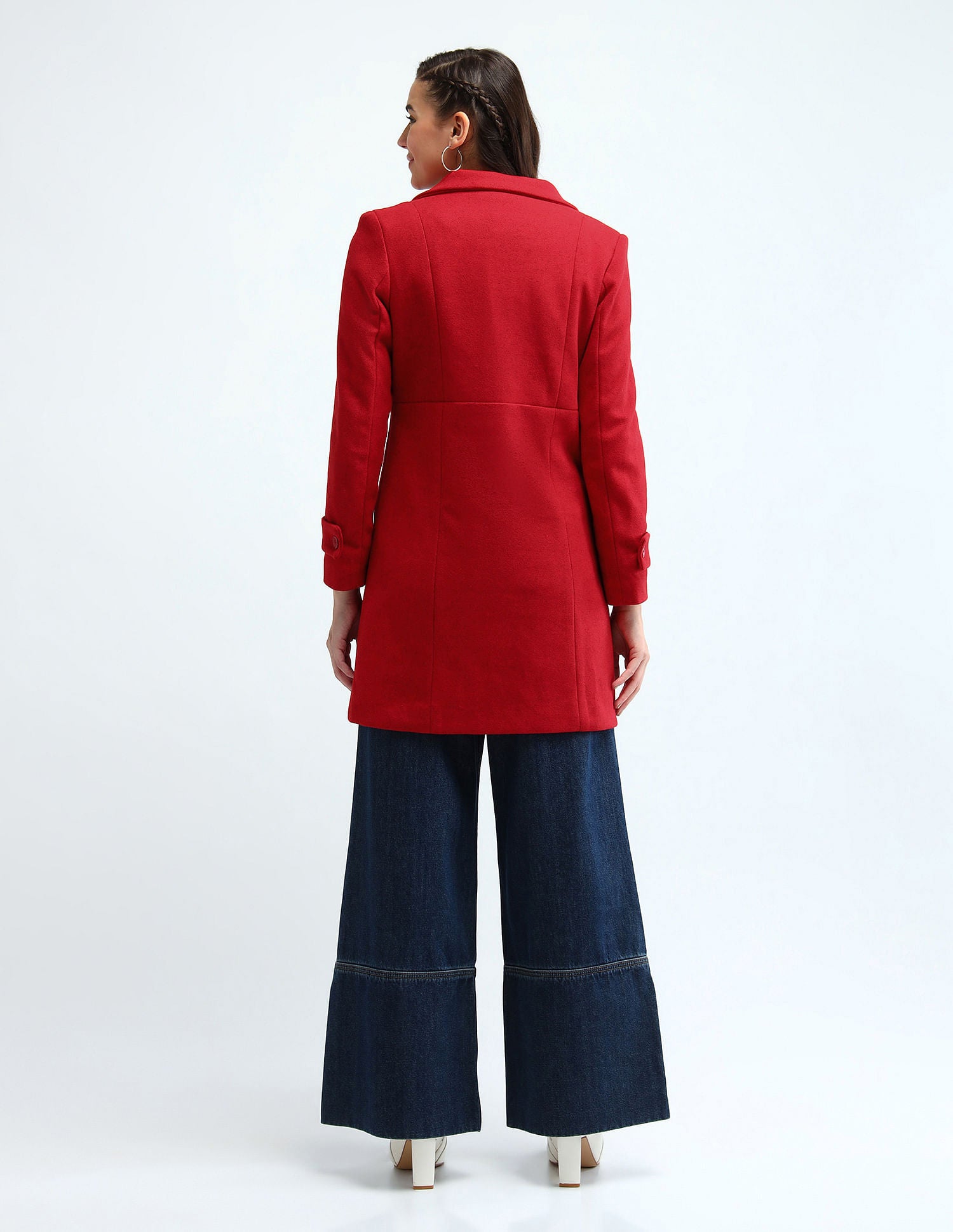 High Neck Felt Jacket Red - U.S. POLO ASSN. | Large