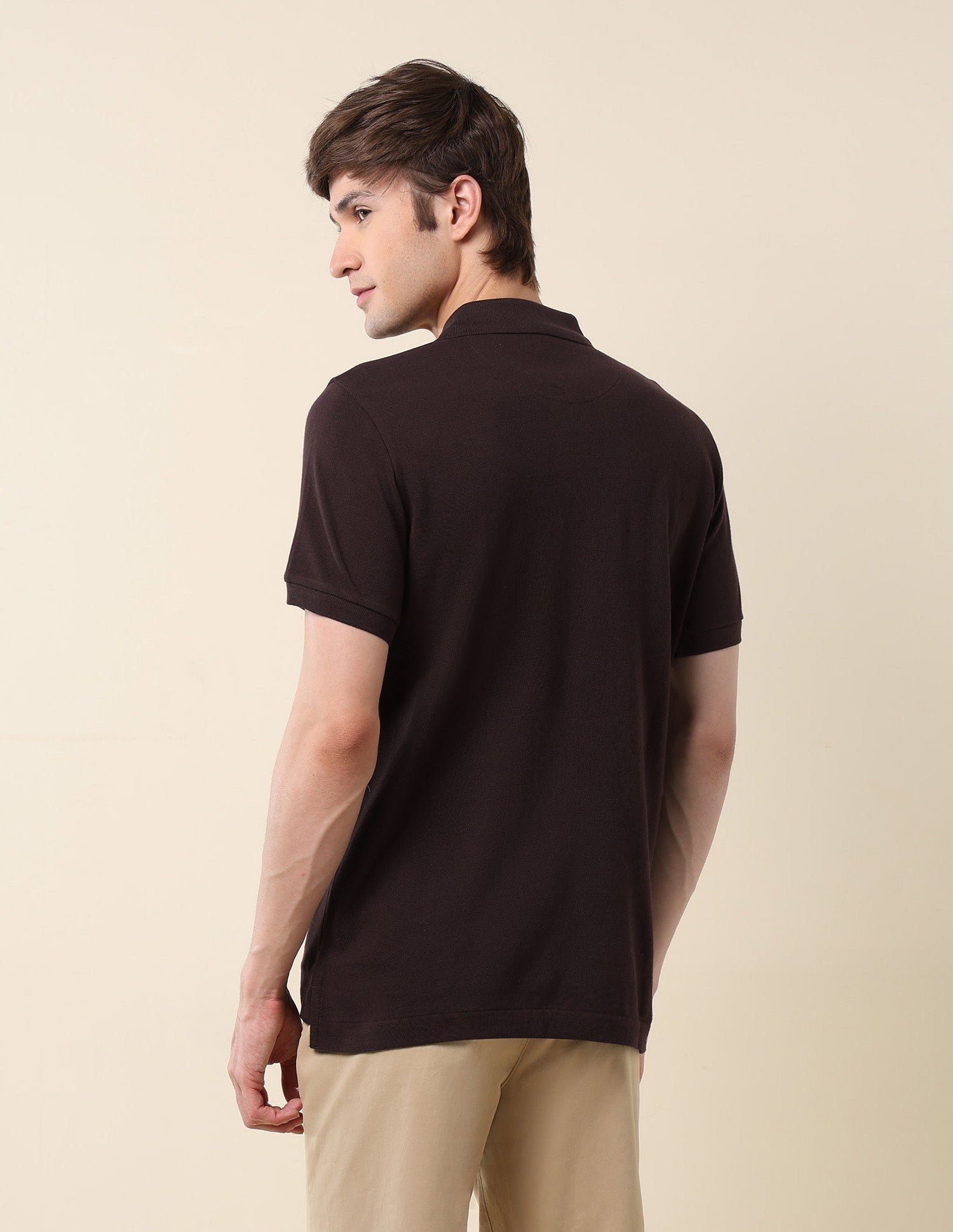 Brand Embroidered Classic Polo Shirt Dark Brown - U.S. Polo Assn. India | Large