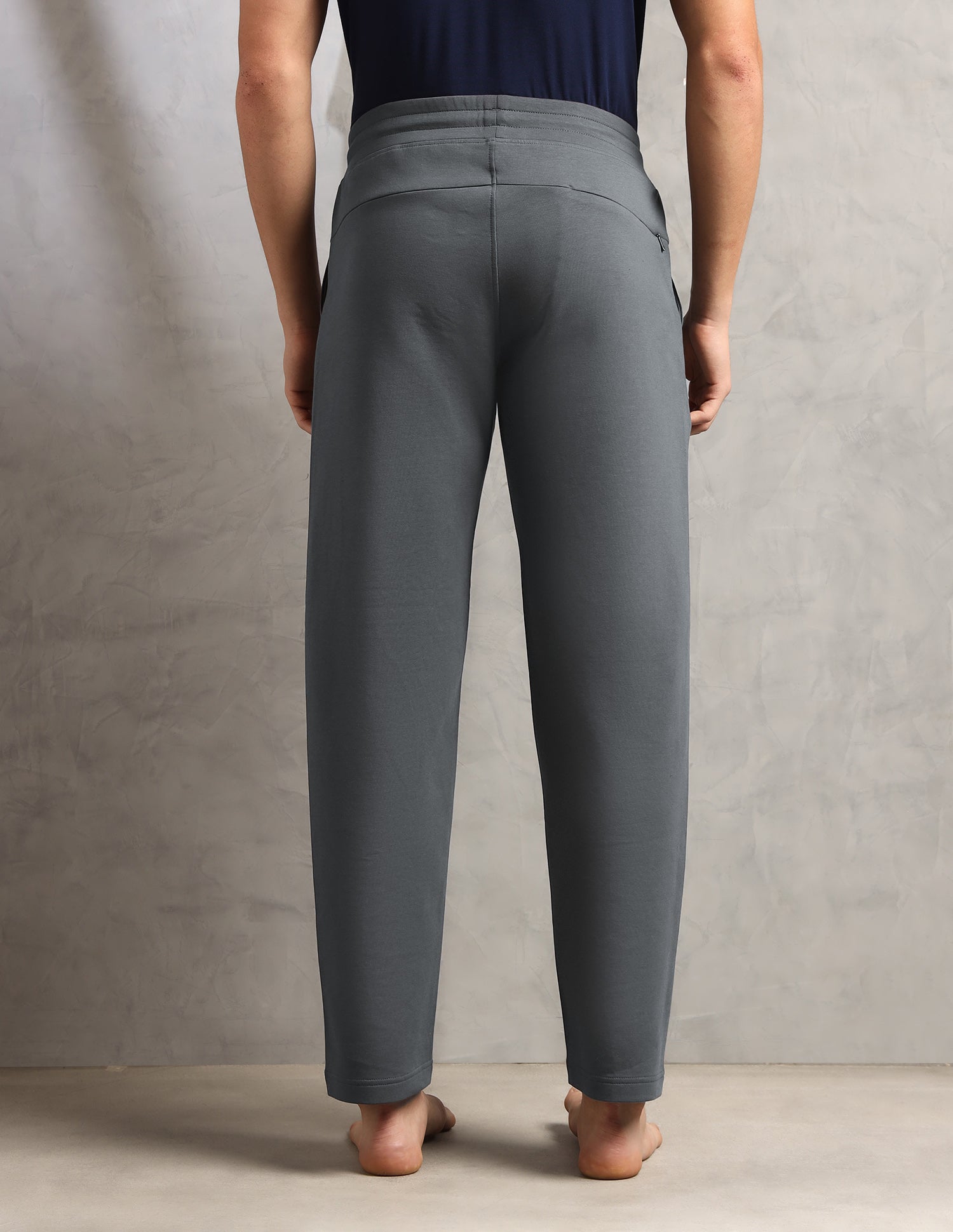 Cotton Stretch Mid Rise PR002-PL Lounge Pants - Pack Of 1 Iron Gate - U.S. Polo Assn. India | Large