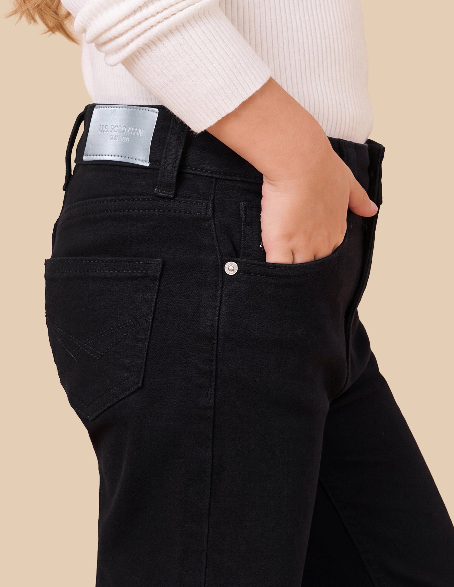 Bootcut Fit Black Jeans Black - U.S. Polo Assn. India | Large